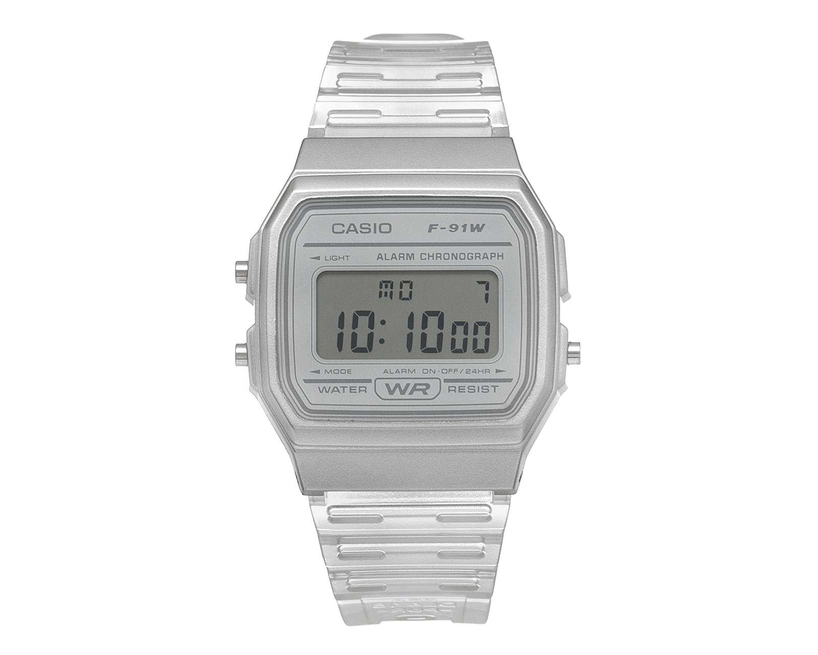 Reloj Unisex Casio F91WS-7 Plateado