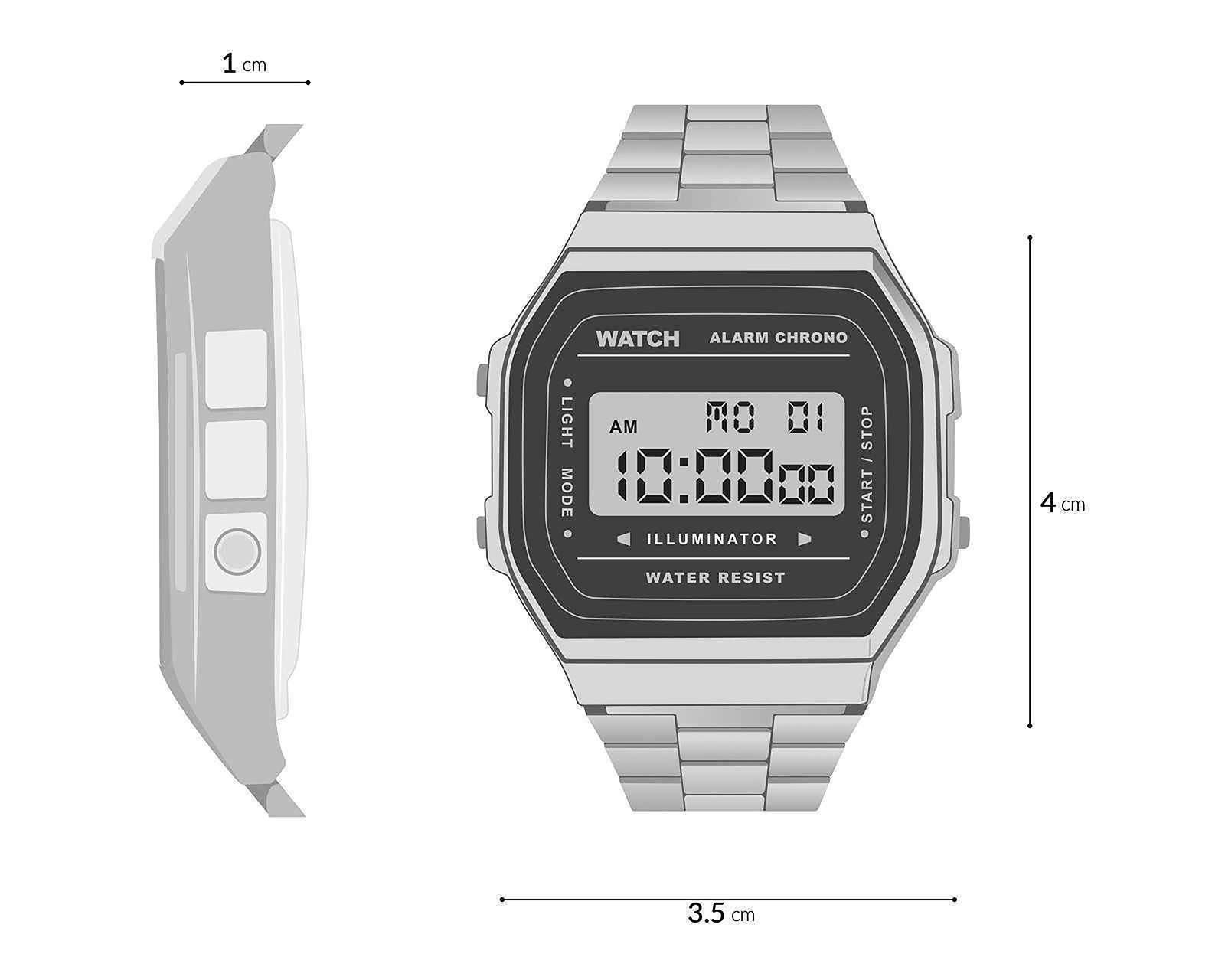 Foto 8 pulgar | Foto 7 | Reloj Unisex Casio F91WS-7 Plateado