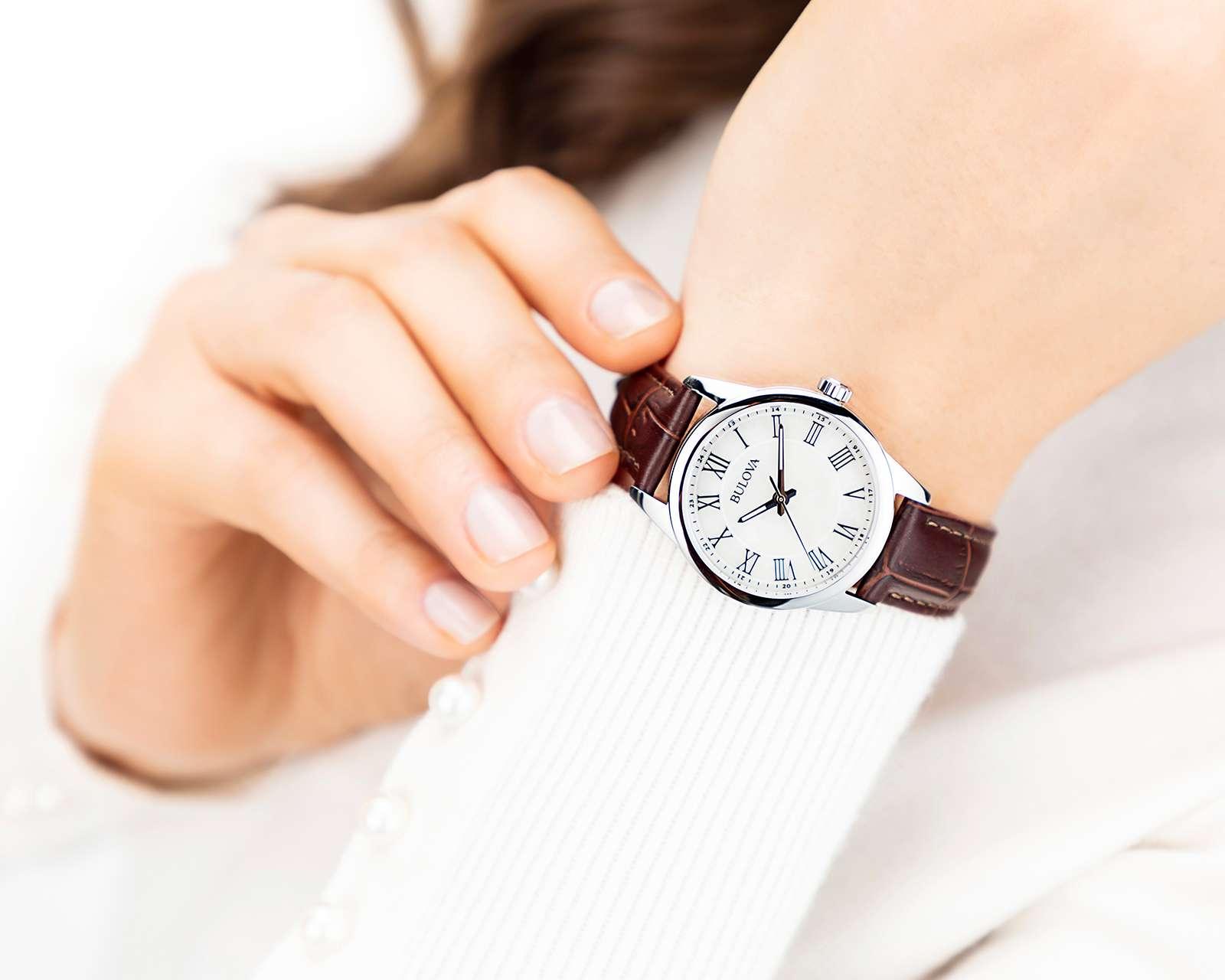 Foto 4 | Foto 5 | Reloj para Mujer Bulova 96L271 Café