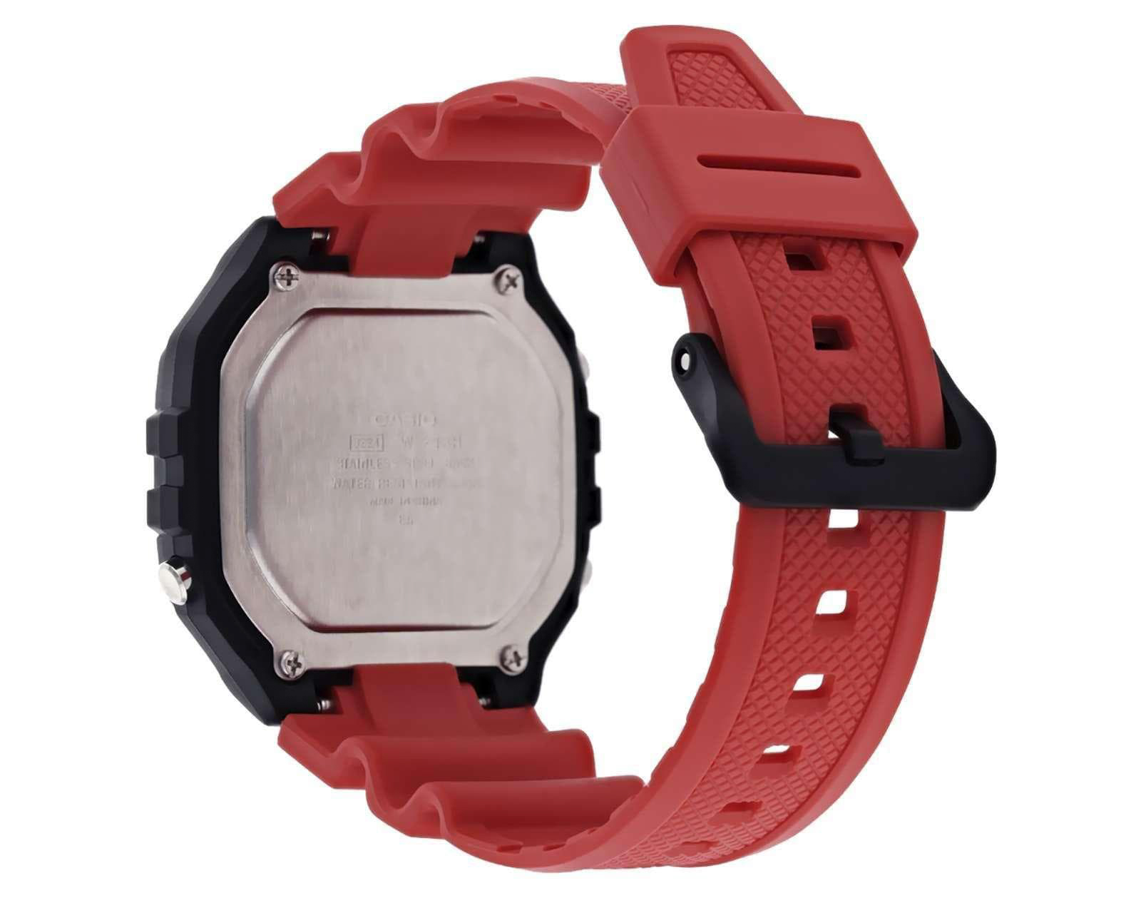 Foto 4 pulgar | Foto 3 | Reloj para Hombre Casio W-218H-4BVCF Rojo/Negro