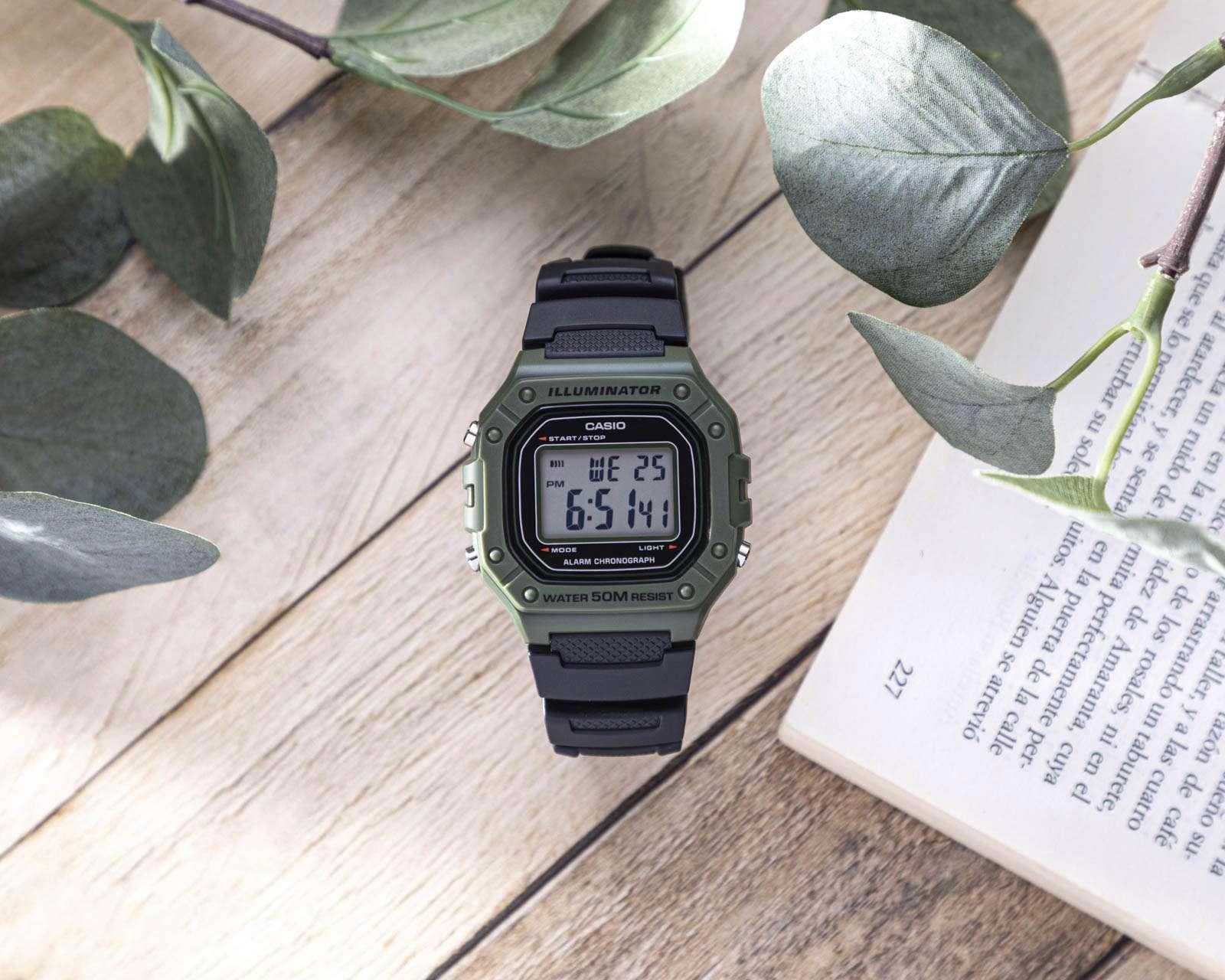 Foto 5 | Foto 5 | Reloj para Hombre Casio W-218H-3AVCF Negro