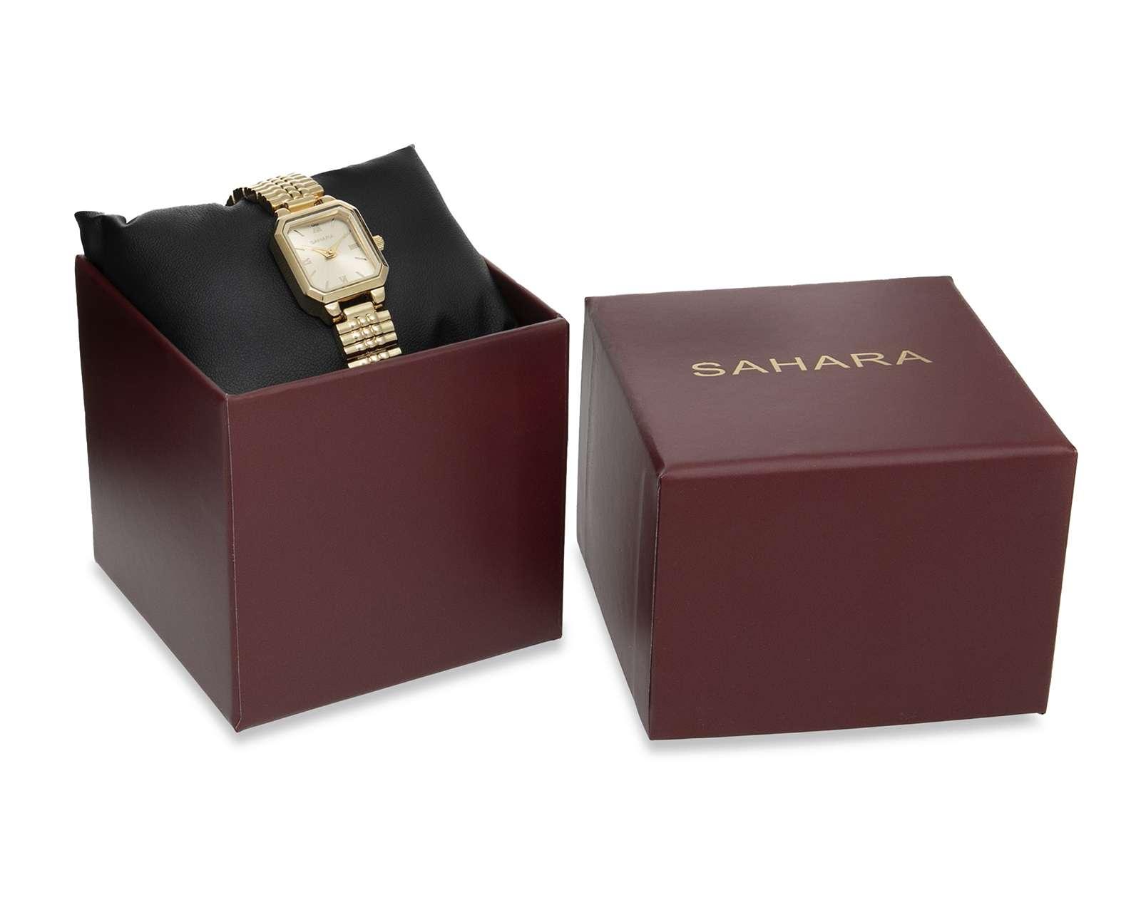 Foto 6 pulgar | Foto 5 | Reloj para Mujer Sahara 15369 Dorado