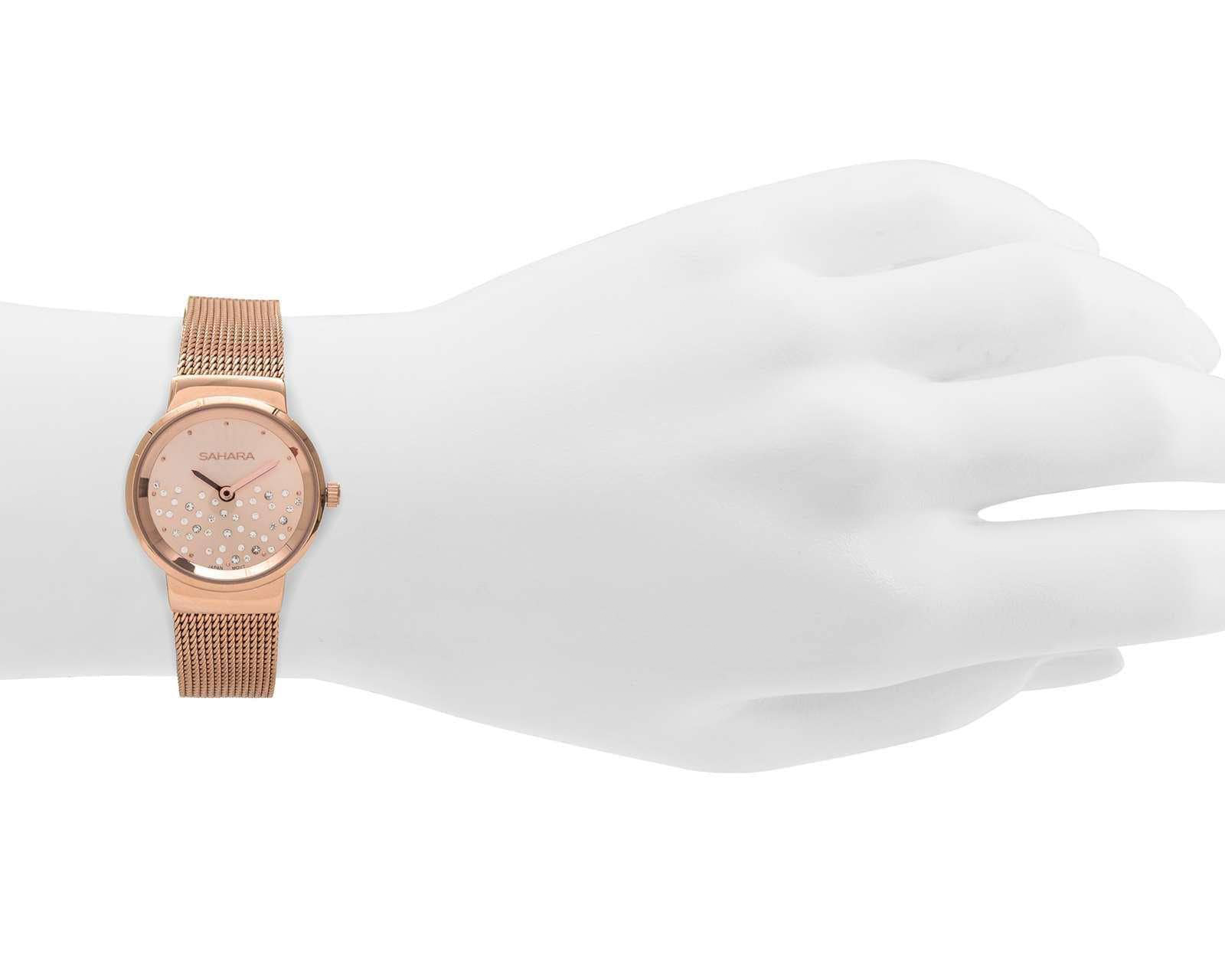 Foto 5 pulgar | Foto 4 | Reloj para Mujer Sahara 14955 Rose Gold