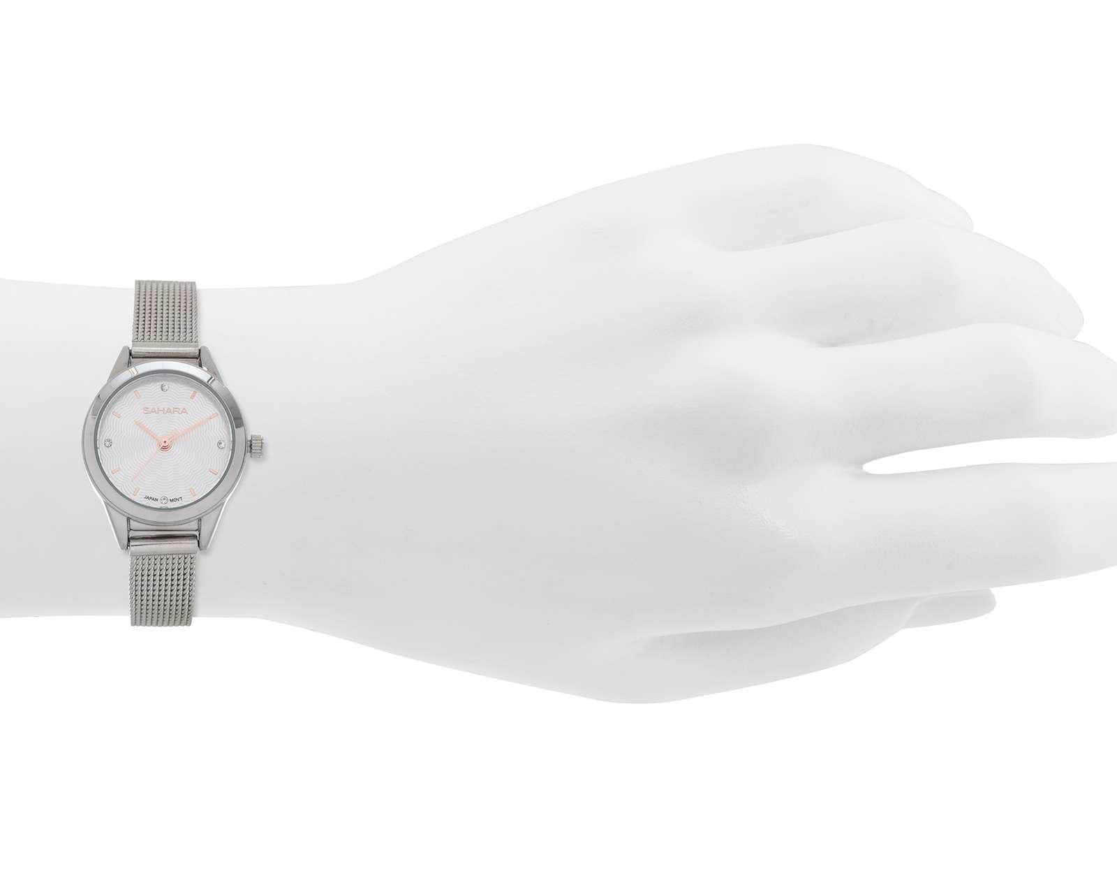 Foto 5 pulgar | Foto 4 | Reloj para Mujer Sahara 17165 Plateado