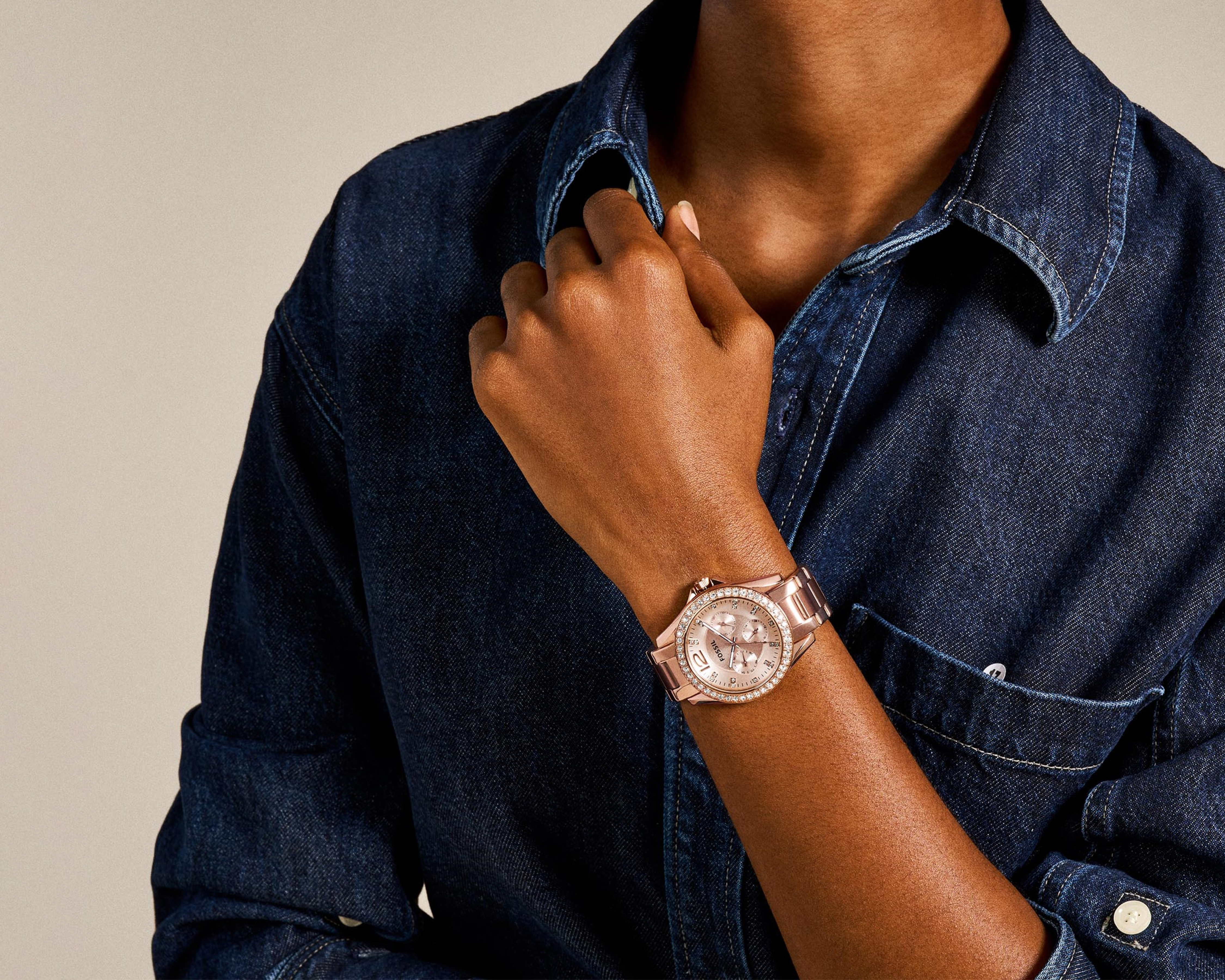 Foto 4 | Foto 4 | Reloj para Mujer Fossil ES2811 Rose Gold