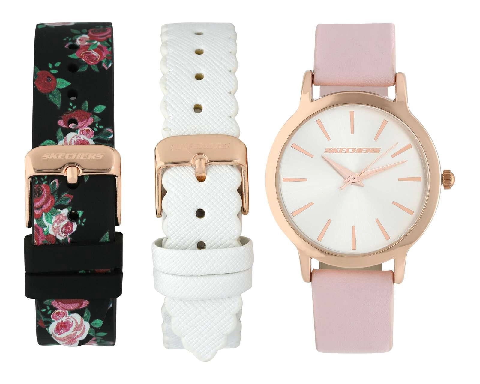 Foto 1 | Foto 1 | Reloj para Mujer Skechers SR9027 Rosa con 2 Accesorios