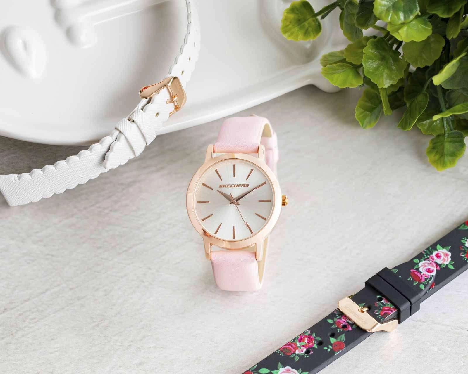 Foto 8 pulgar | Foto 7 | Reloj para Mujer Skechers SR9027 Rosa con 2 Accesorios