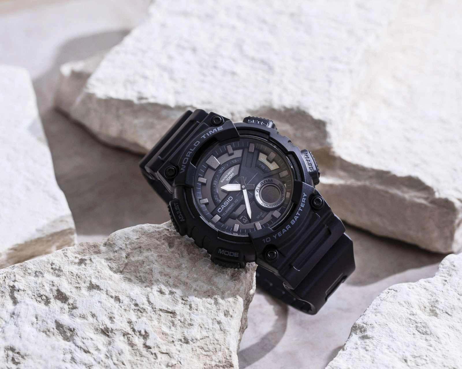 Foto 6 | Foto 6 | Reloj para Hombre Casio AEQ-110W-1BVCF Negro