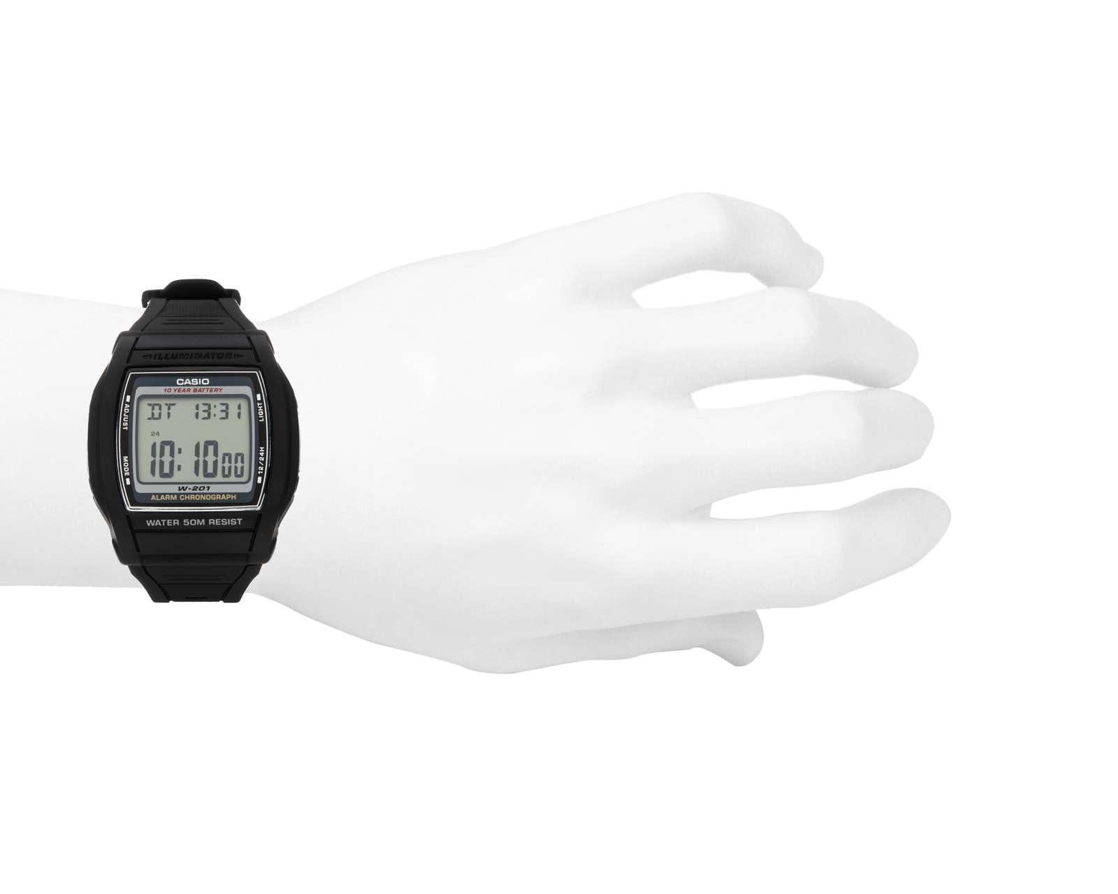 Foto 5 pulgar | Foto 4 | Reloj para Hombre Casio W-201-1AVCF Negro