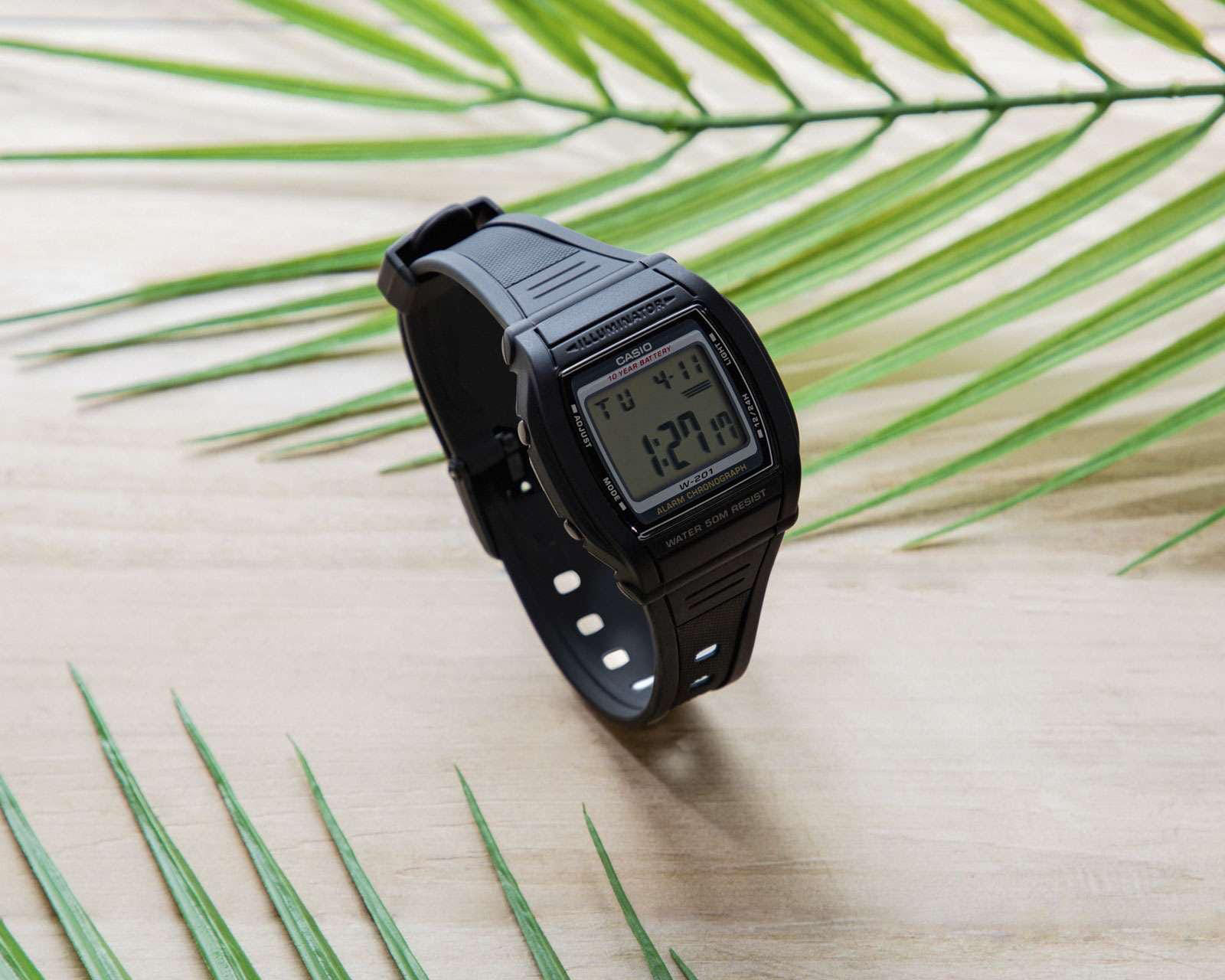 Foto 6 | Foto 6 | Reloj para Hombre Casio W-201-1AVCF Negro