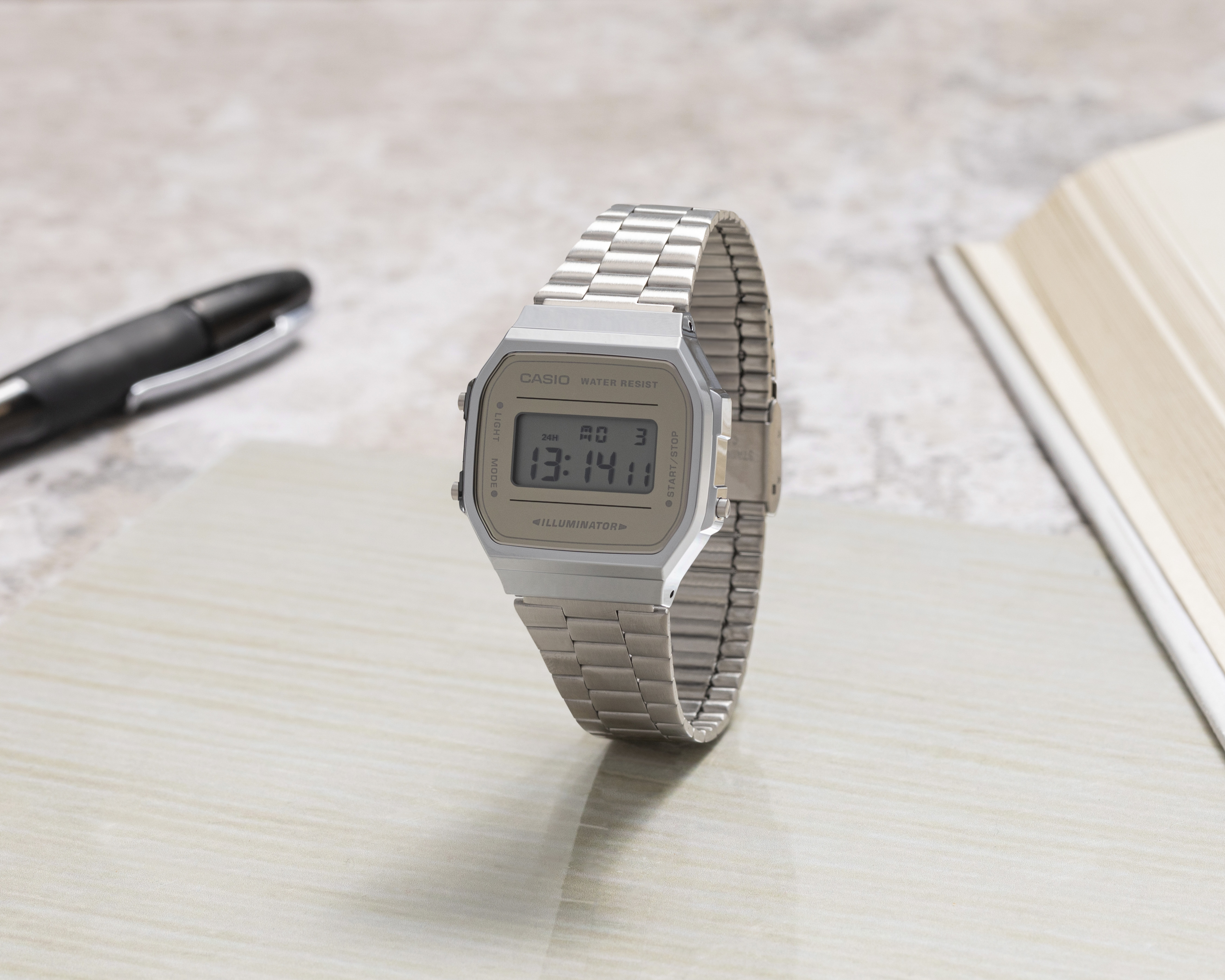 Foto 2 | Foto 2 | Reloj para Mujer Casio A168WEM-7VT Plateado