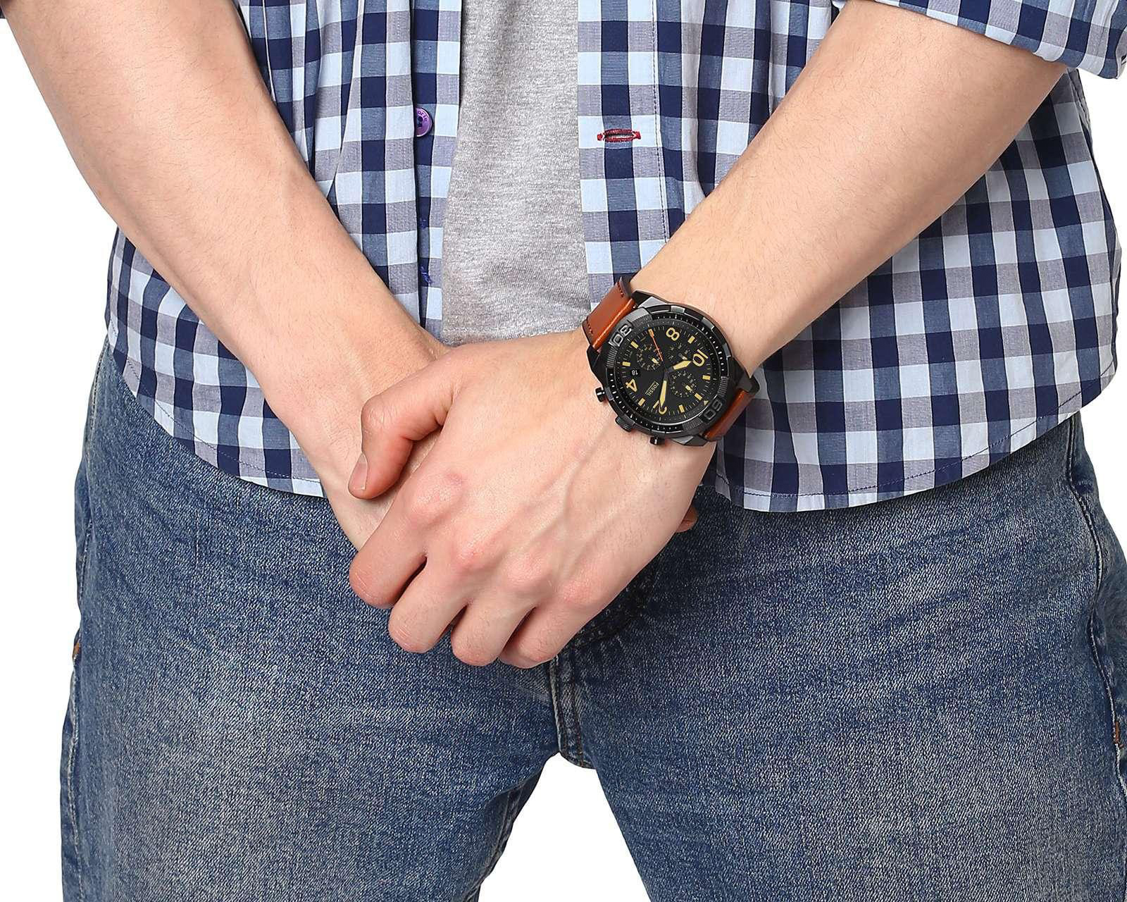 Foto 4 | Foto 4 | Reloj para Hombre Fossil FS5714 Café