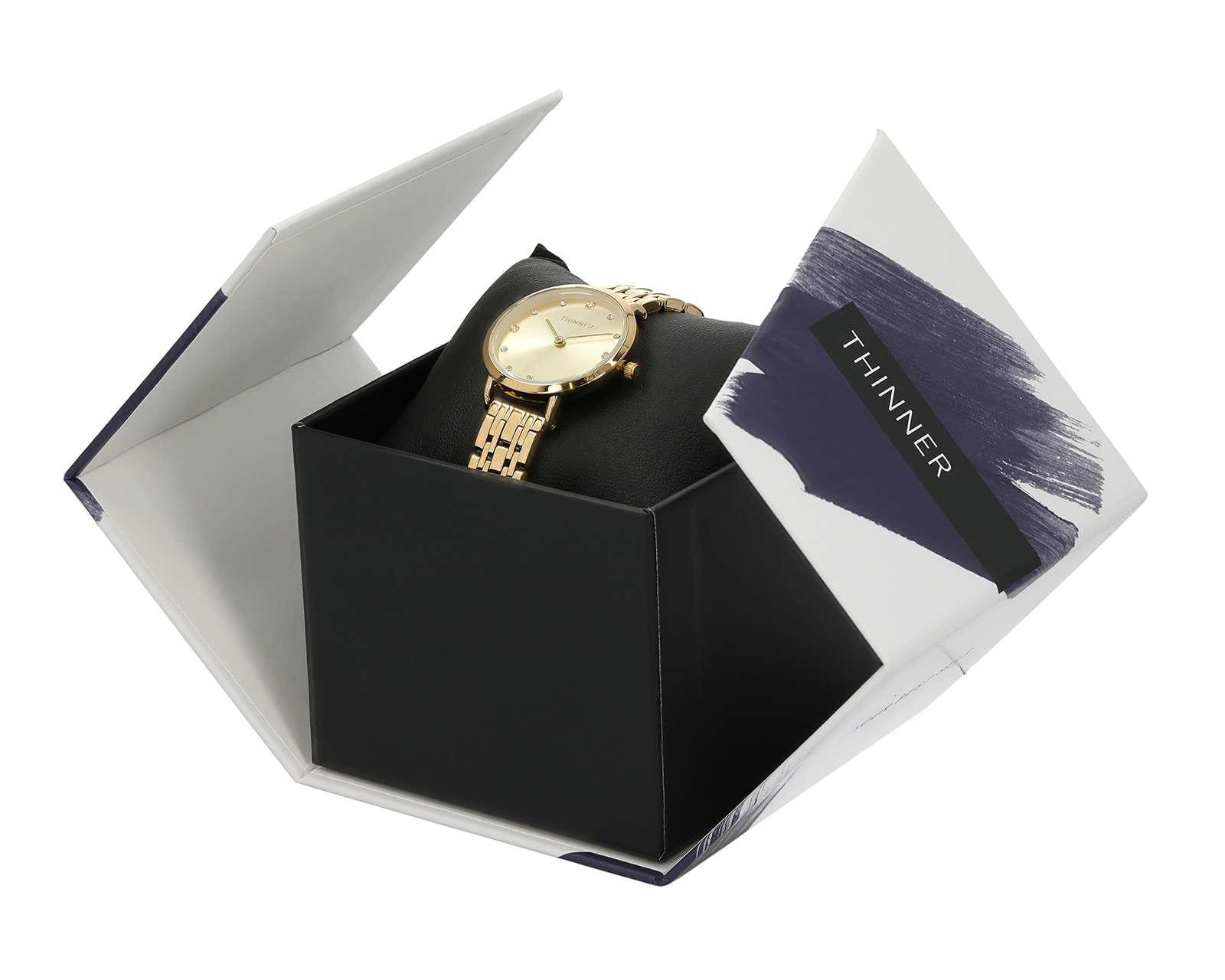 Foto 5 | Foto 5 | Reloj Thinner 16892 Dorado