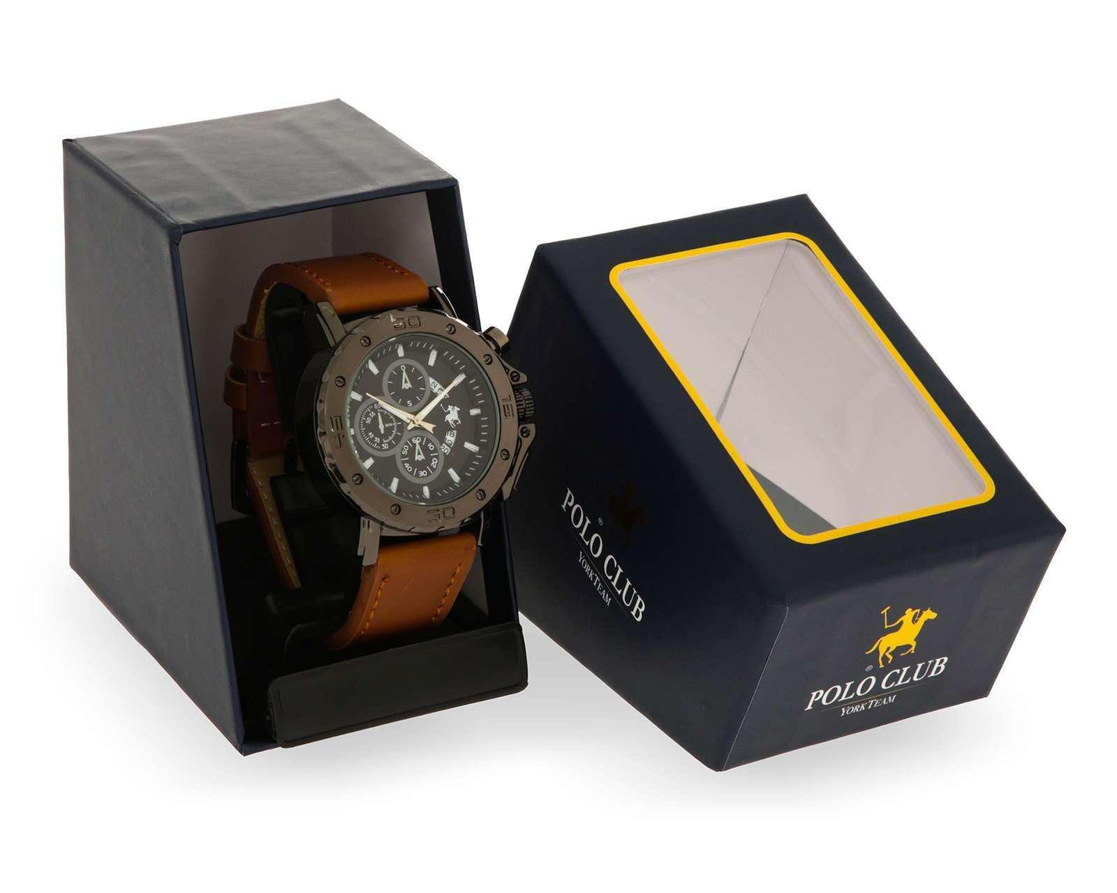 Foto 6 pulgar | Foto 5 | Reloj para Hombre York Team Polo Club JY-21B05 Café
