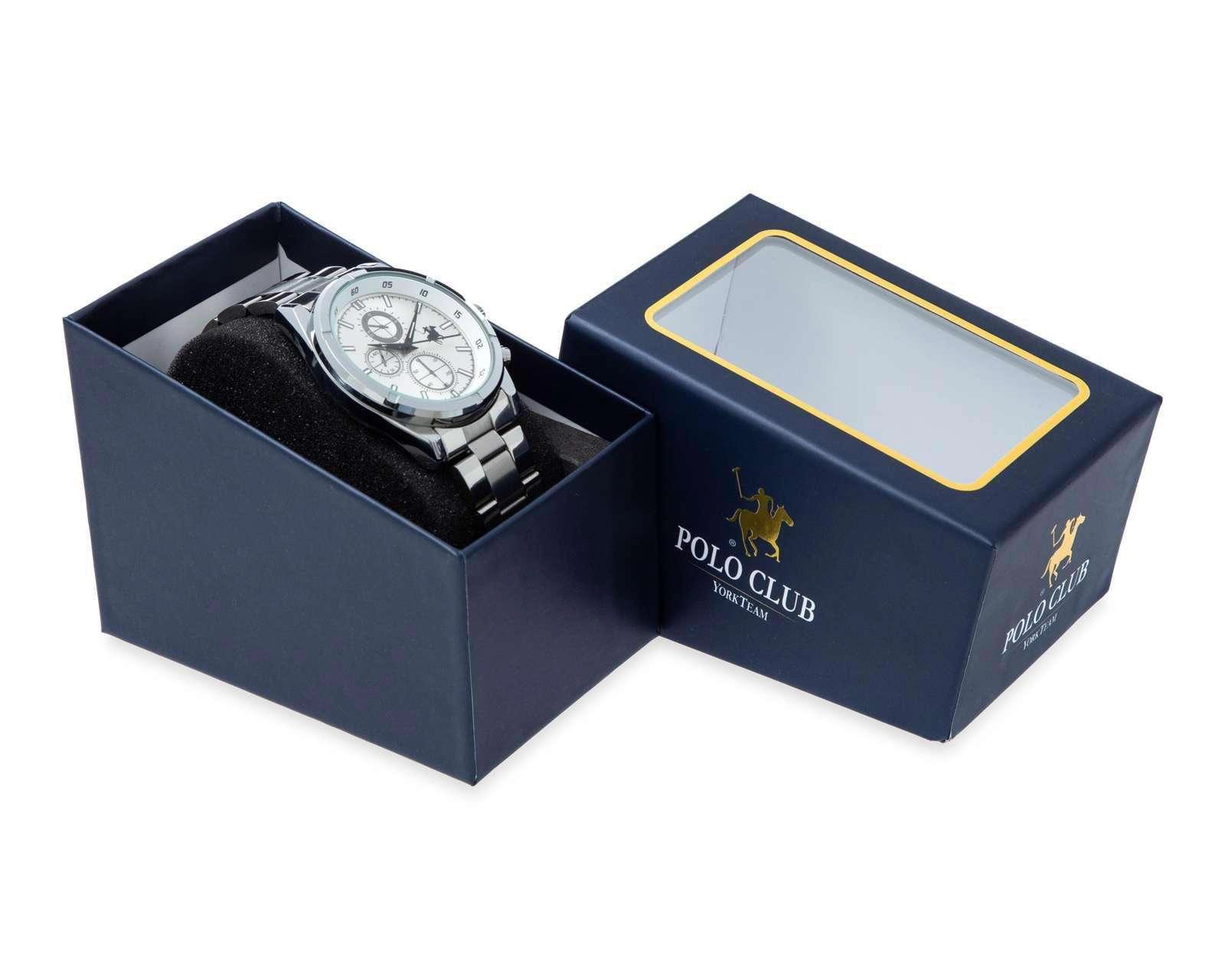 Foto 6 pulgar | Foto 5 | Reloj para Hombre York Team Polo Club LW3208-2 Plateado