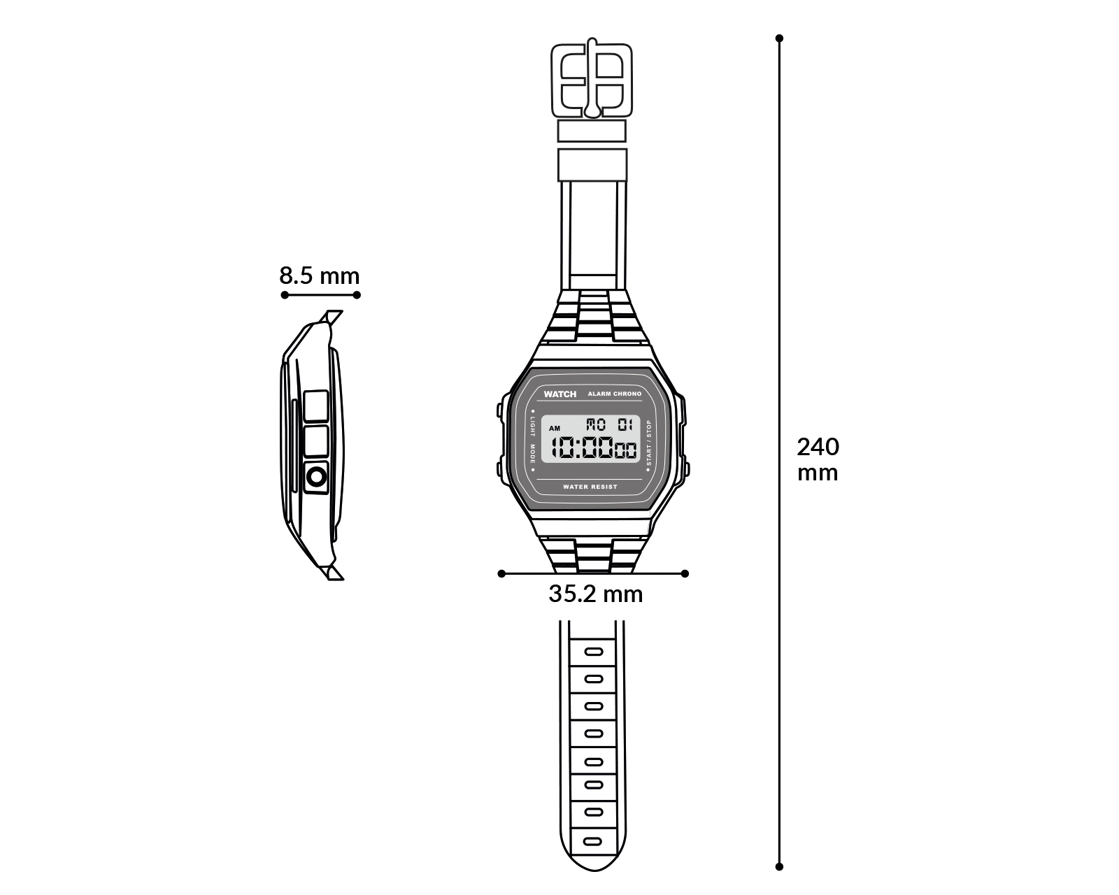 Foto 7 | Foto 7 | Reloj para Hombre Casio F-91W-1X Negro
