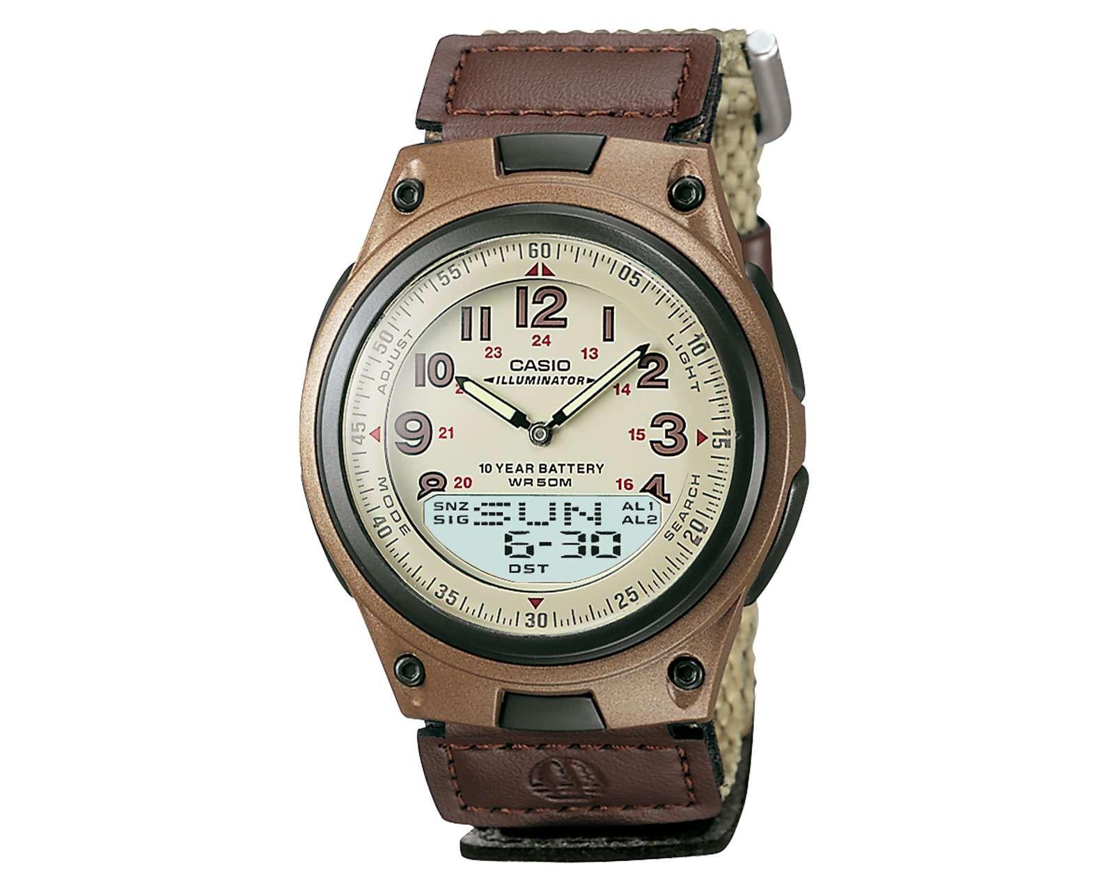 Reloj para Hombre Casio AW-80V-5BVCF Café