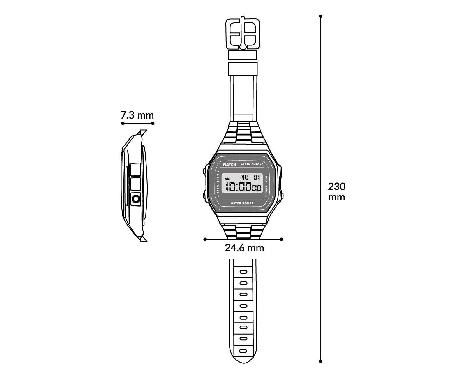 Foto 5 | Foto 5 | Reloj para Hombre Casio LA670WA-1VT Plateado