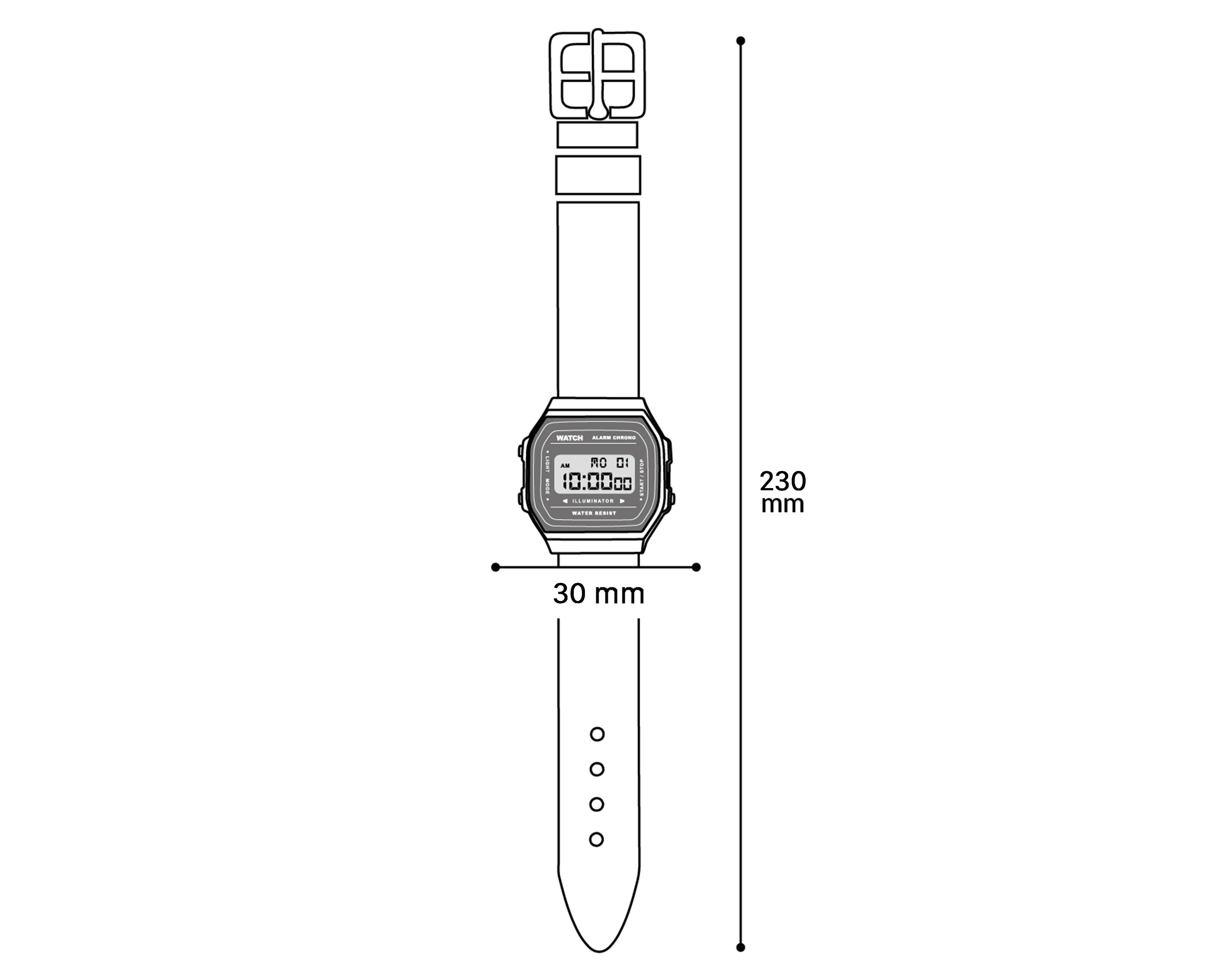 Foto 7 | Foto 7 | Reloj para Mujer Casio LW-204-1ACF Negro/Rosa