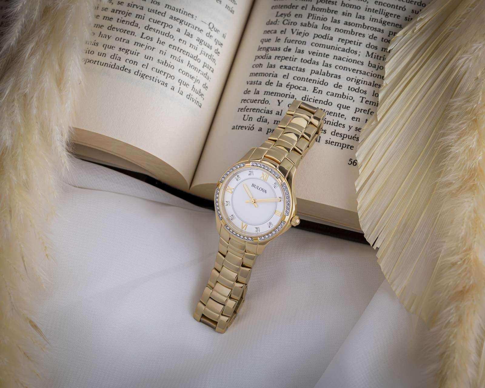 Foto 4 | Foto 4 | Reloj para Mujer Bulova 98L256 Dorado