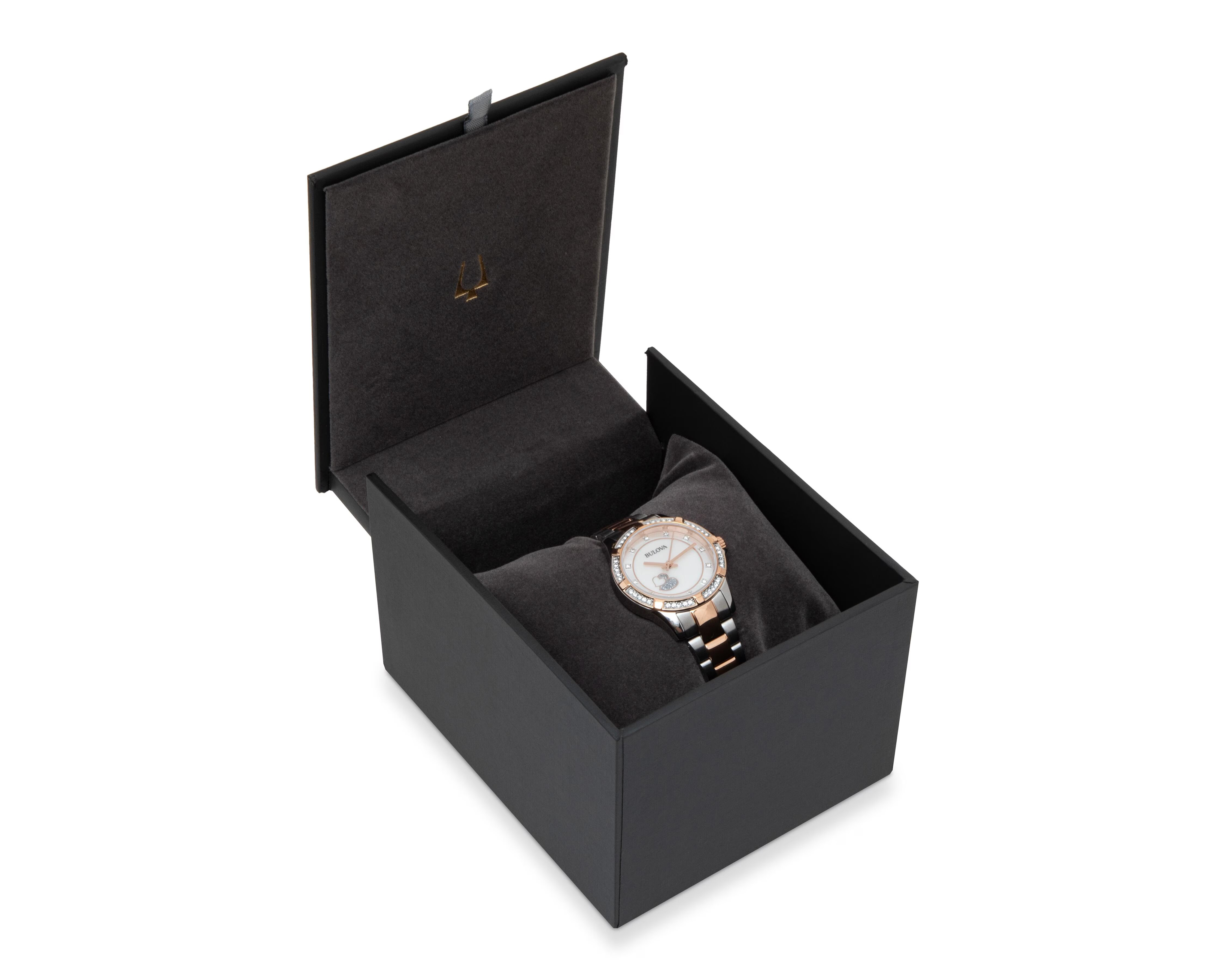 Foto 3 | Foto 3 | Reloj para Mujer Bulova 98L233 Plateado/Oro Rosado