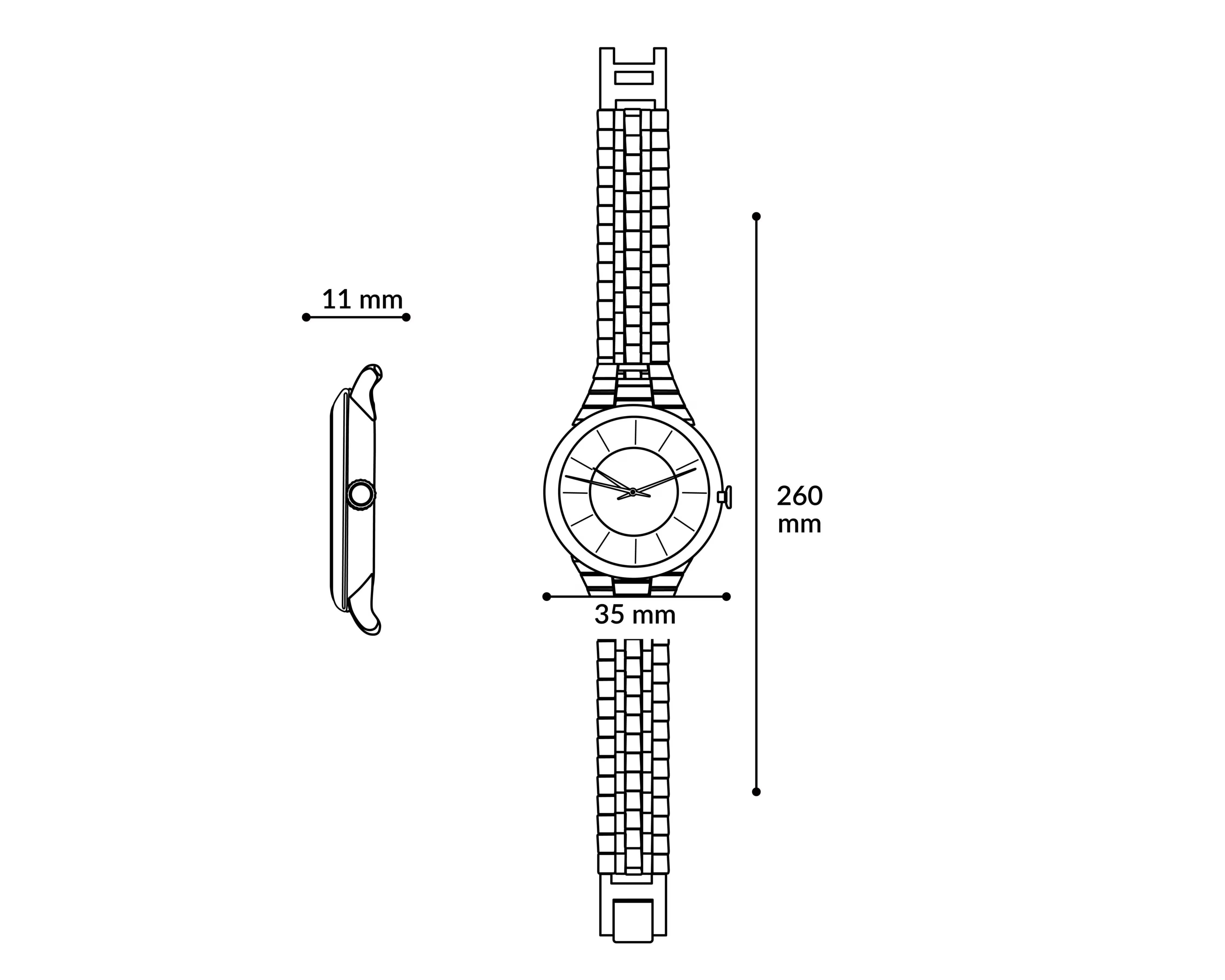Foto 6 | Foto 6 | Reloj para Mujer Bulova 98L233 Plateado/Oro Rosado