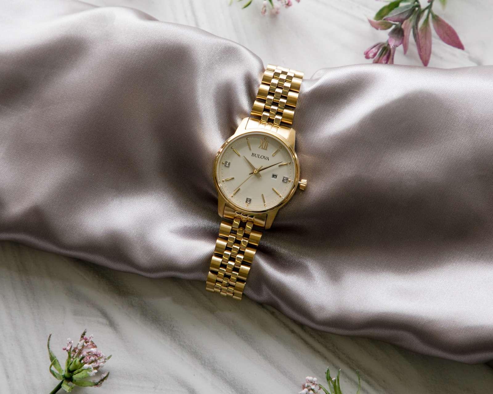 Foto 4 | Foto 4 | Reloj para Mujer Bulova 97P155 Dorado