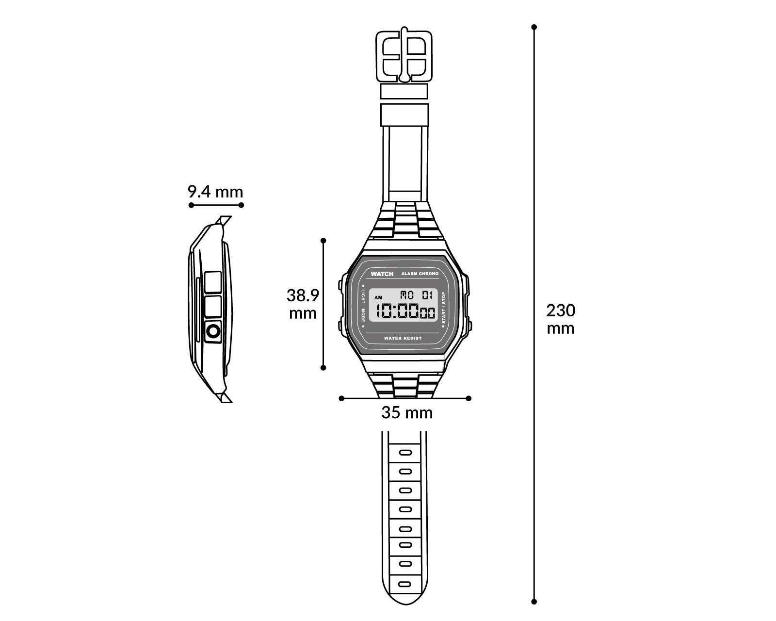 Foto 5 | Foto 5 | Reloj para Hombre Casio B640WB-1BVT Negro