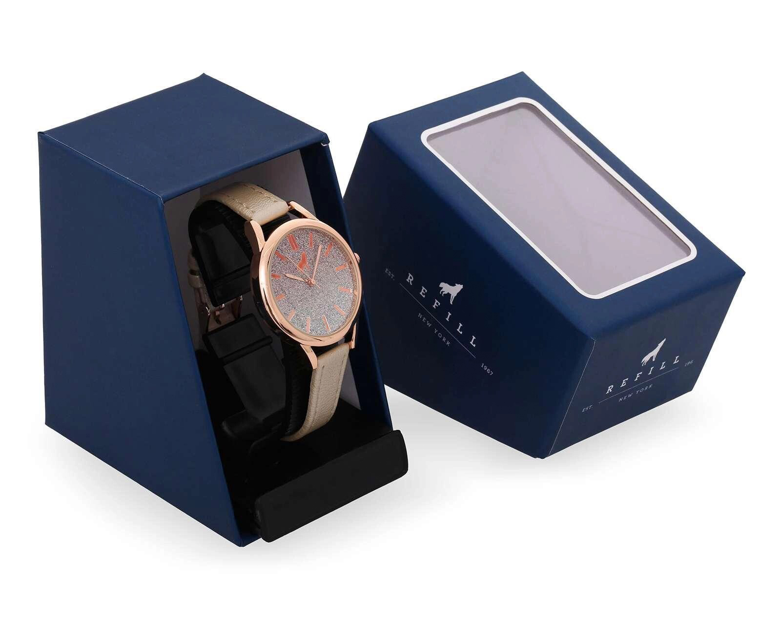 Foto 5 | Foto 5 | Reloj Refill YW-21842W Beige