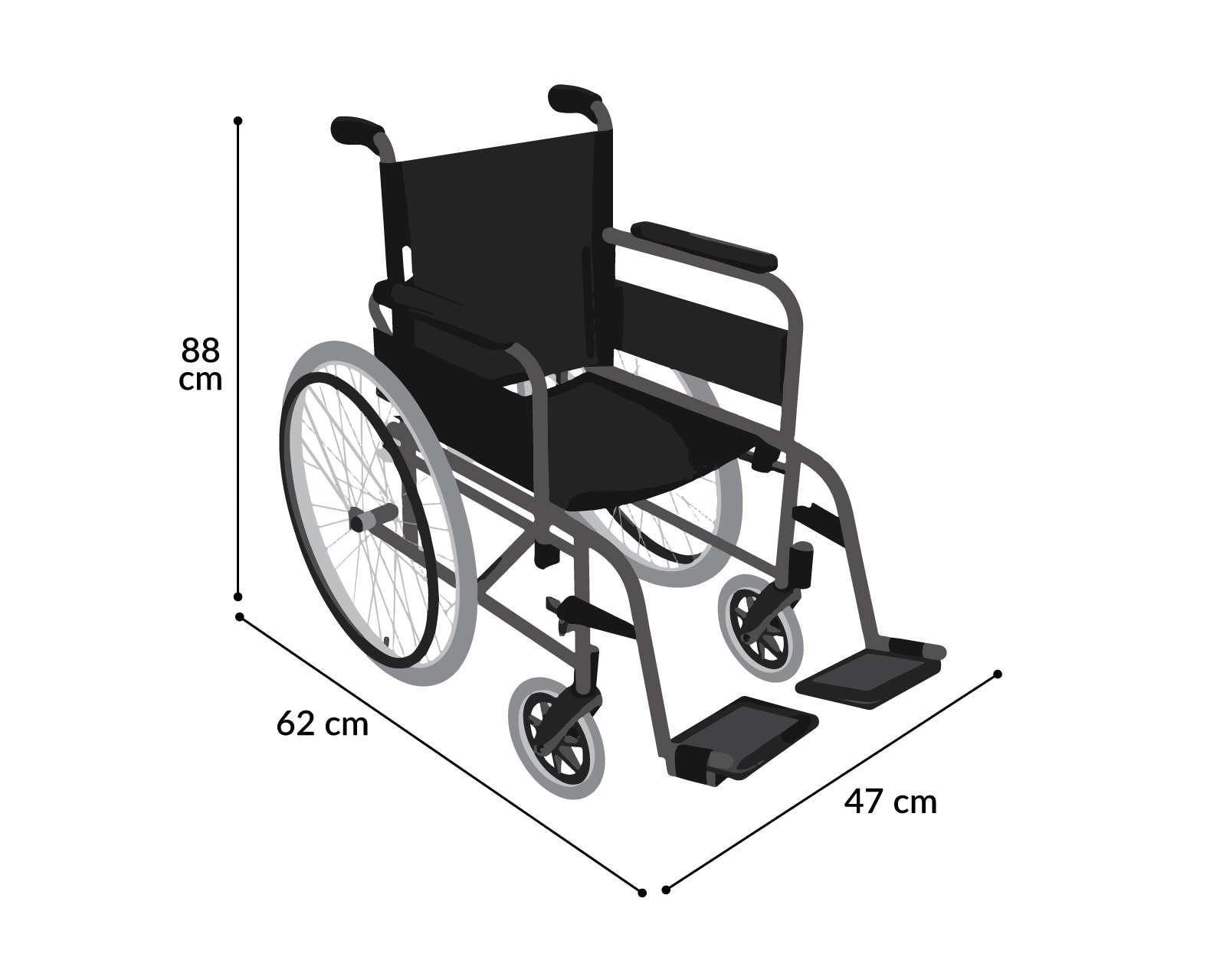 Foto 6 pulgar | Foto 5 | Silla de Ruedas ReActiv Plegable con Frenos
