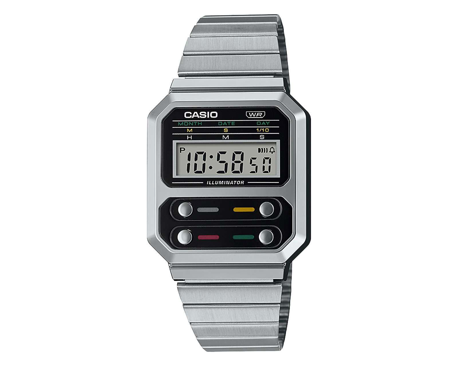 Reloj Casio A100WE-1AVT Plateado