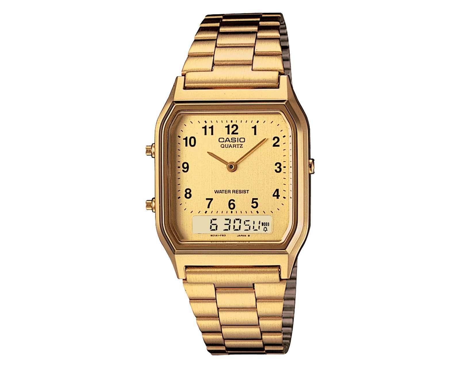 Reloj para Hombre Casio Vintage AQ-230GA-9BVT Dorado