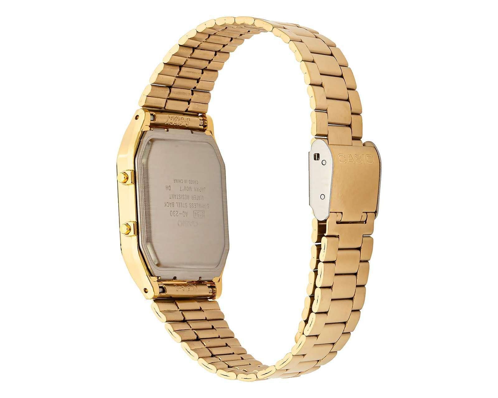 Foto 3 | Foto 3 | Reloj para Hombre Casio Vintage AQ-230GA-9BVT Dorado