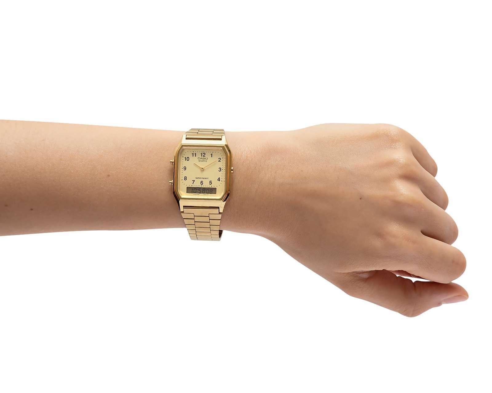 Foto 4 | Foto 4 | Reloj para Hombre Casio Vintage AQ-230GA-9BVT Dorado