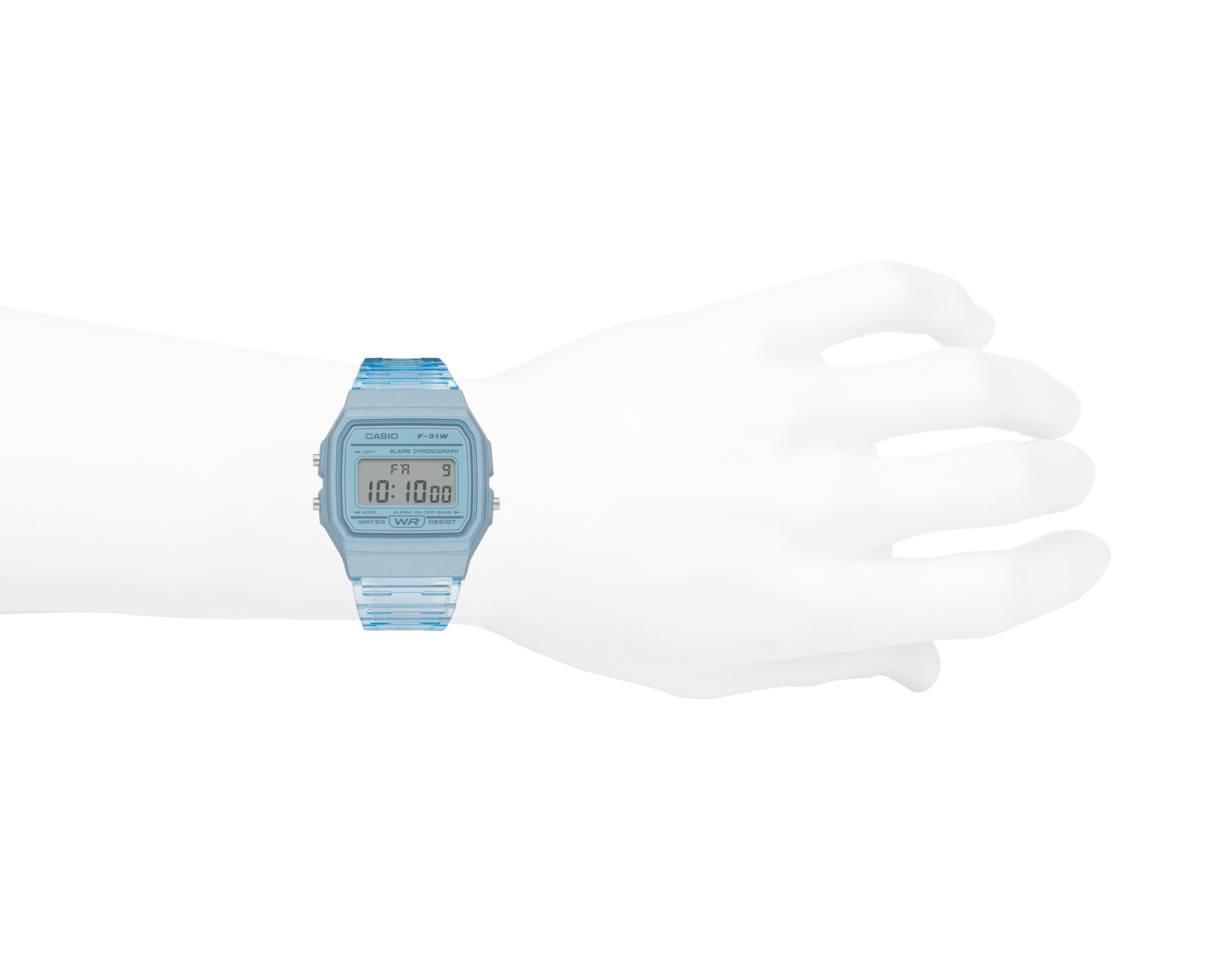 Foto 5 pulgar | Foto 4 | Reloj para Mujer Casio Azul F-91WS-2CF