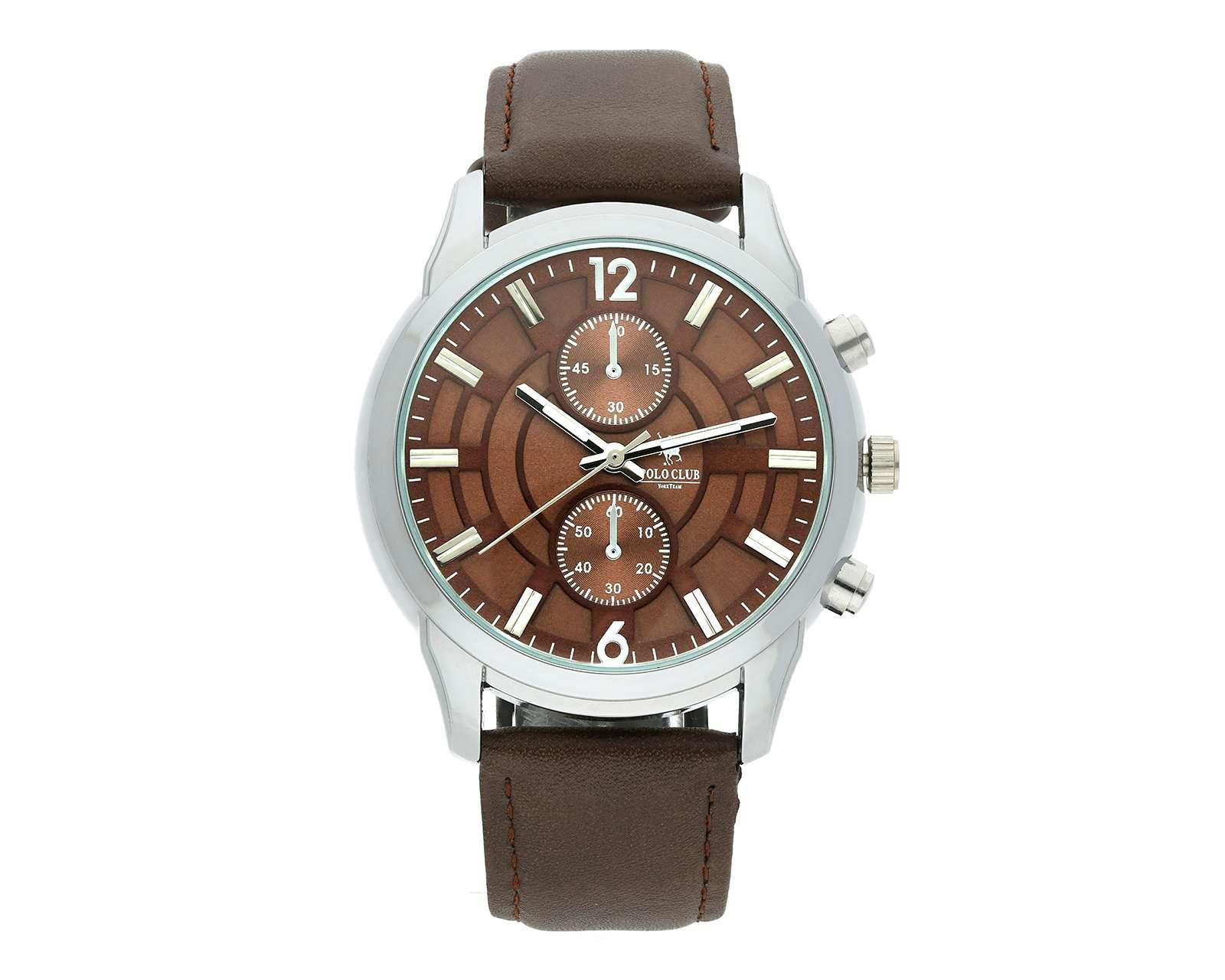 Foto 2 pulgar | Foto 1 | Reloj para Hombre York Team Polo Club MTN-2201-4 Café