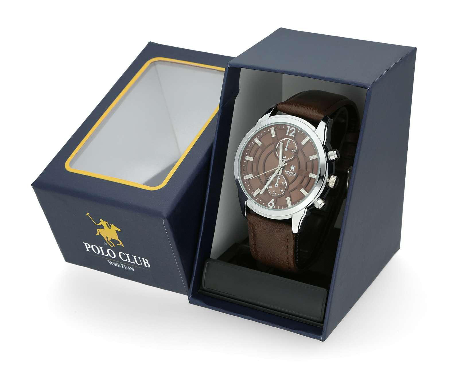 Foto 5 pulgar | Foto 4 | Reloj para Hombre York Team Polo Club MTN-2201-4 Café