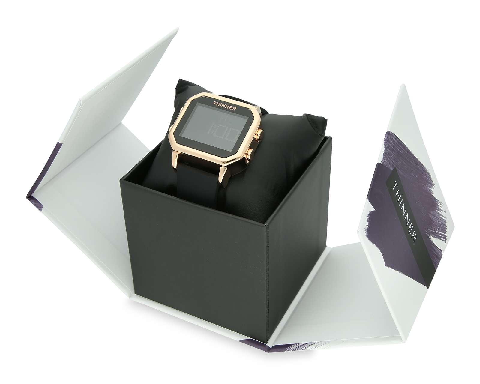 Foto 6 pulgar | Foto 5 | Reloj para Hombre Thinner CB8643 Negro