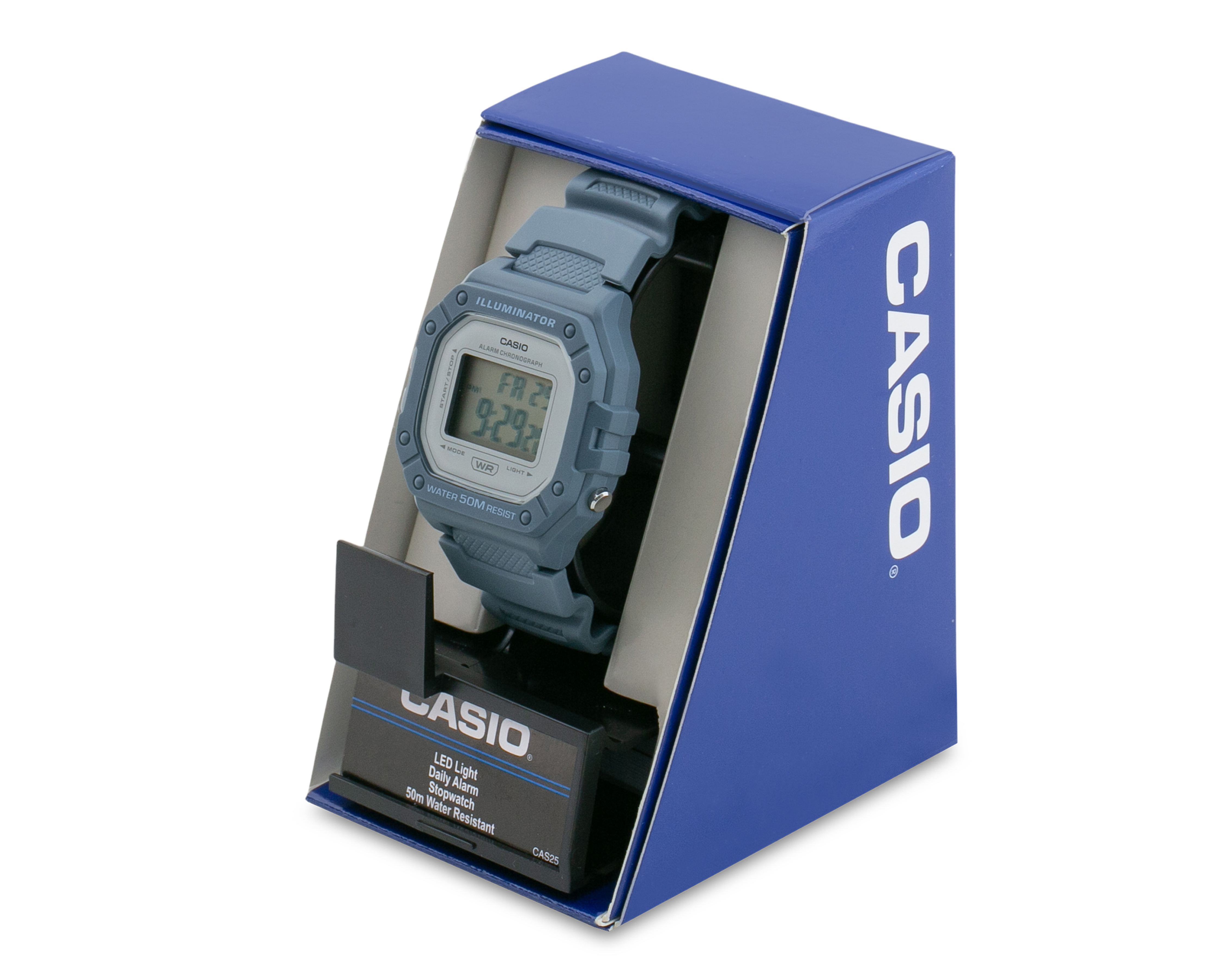 Foto 5 pulgar | Foto 4 | Reloj para Mujer Casio W-218HC-2AVCF Azul