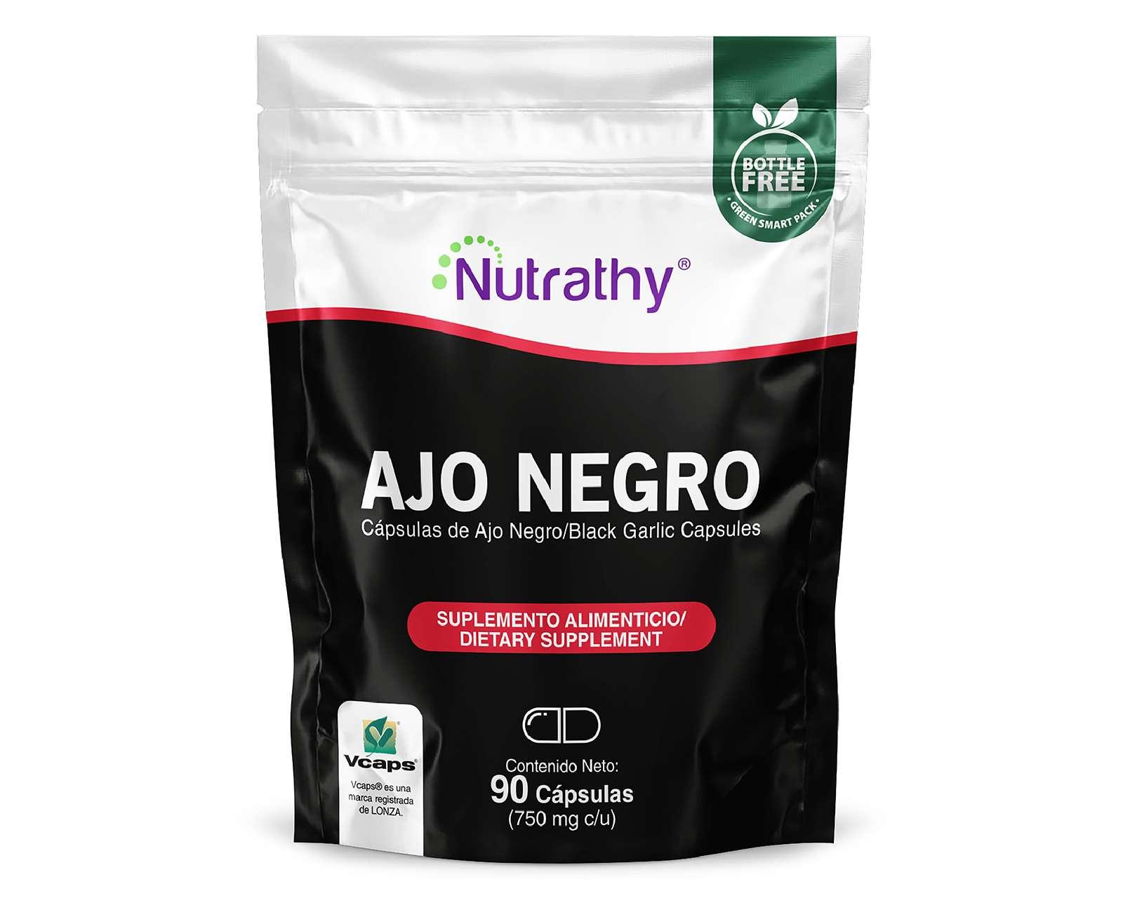 Suplemento Alimenticio Nutrathy Ajo Negro 90 Cápsulas