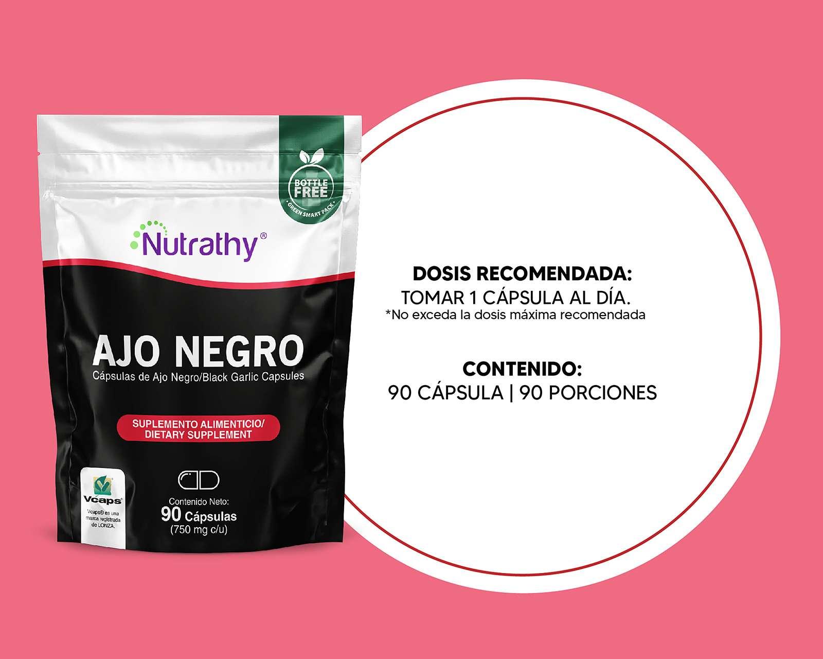 Foto 3 | Foto 3 | Suplemento Alimenticio Nutrathy Ajo Negro 90 Cápsulas