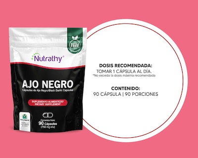 Foto 3 | Foto 3 | Suplemento Alimenticio Nutrathy Ajo Negro 90 Cápsulas