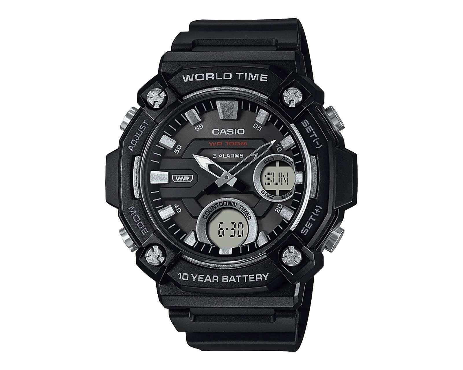 Foto 2 pulgar | Foto 1 | Reloj para Hombre Casio AEQ-120W-1AVCF Negro