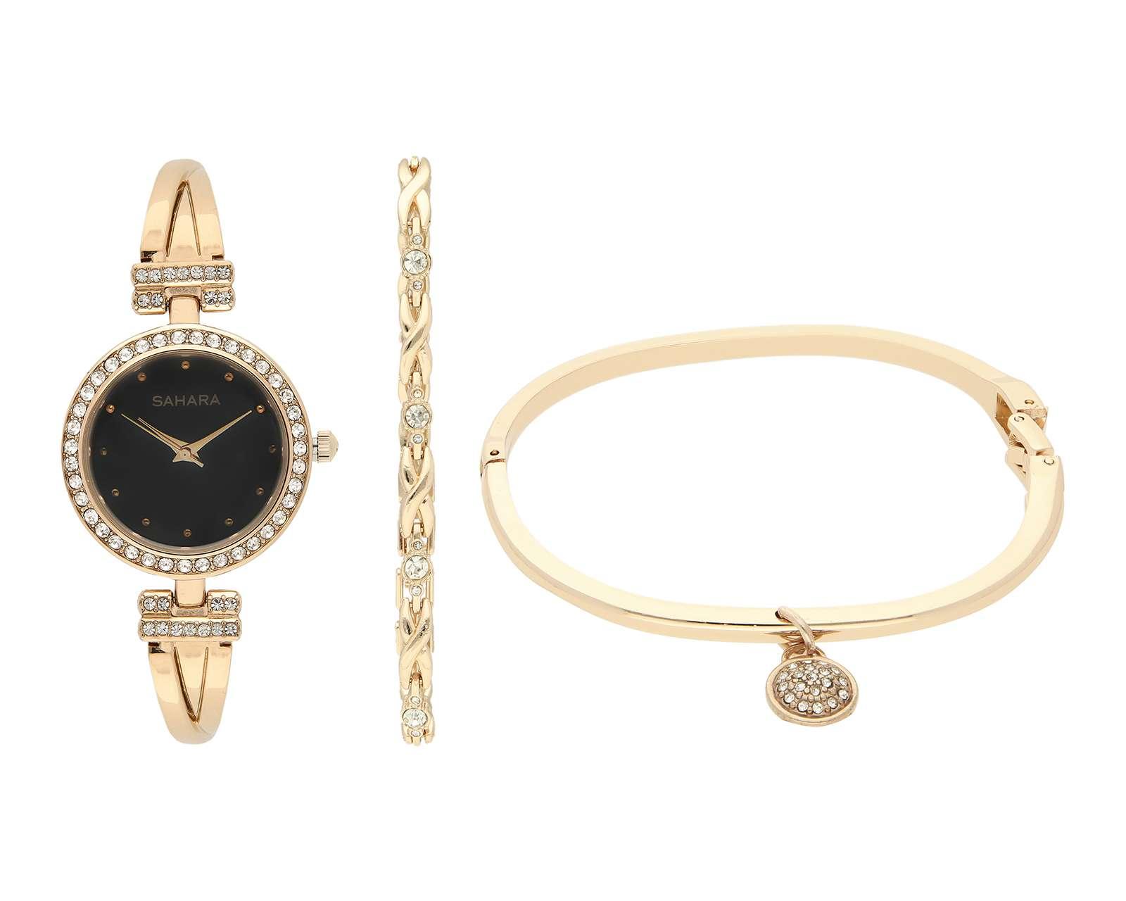 Reloj para Mujer Sahara SC026 con 2 Accesorios