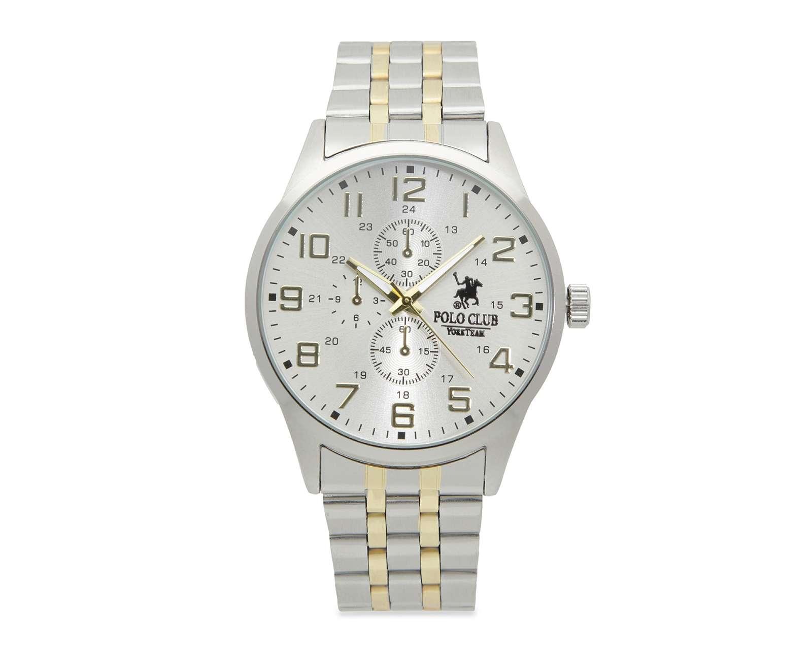 Reloj para Hombre York Team Polo Club AL-078 Plateado