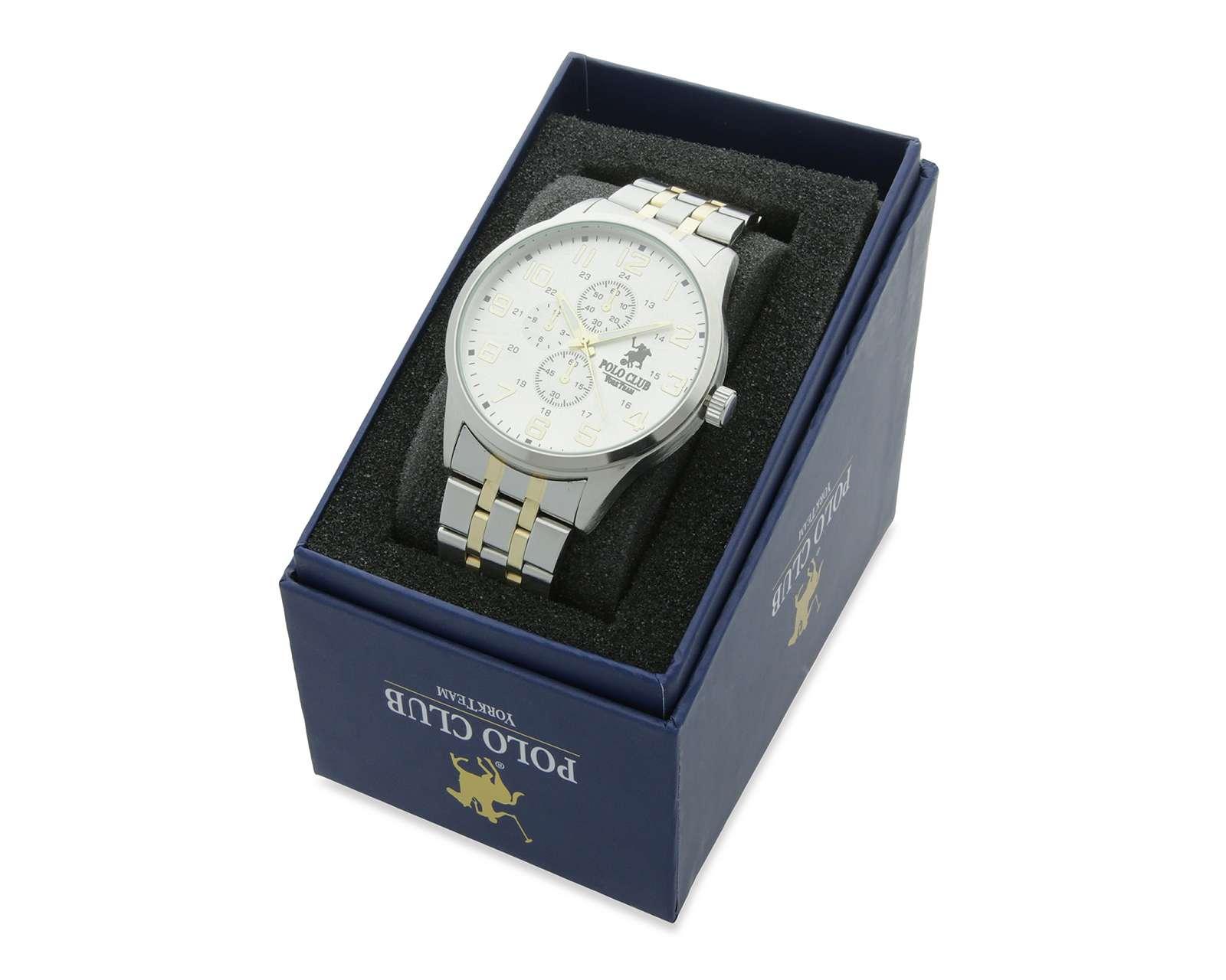 Foto 6 pulgar | Foto 5 | Reloj para Hombre York Team Polo Club AL-078 Plateado