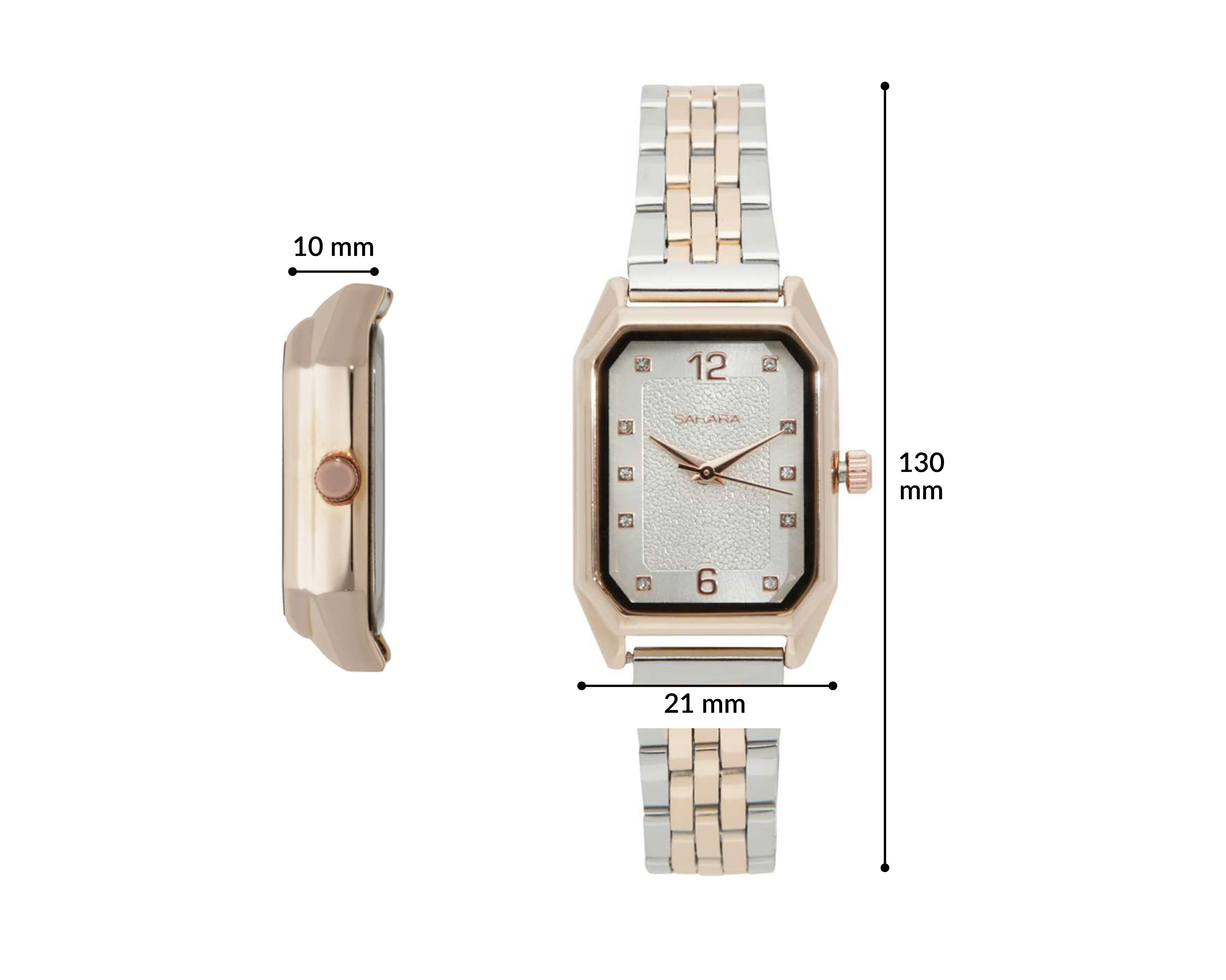 Foto 8 pulgar | Foto 7 | Reloj para Mujer Sahara FL-120 Oro Rosa