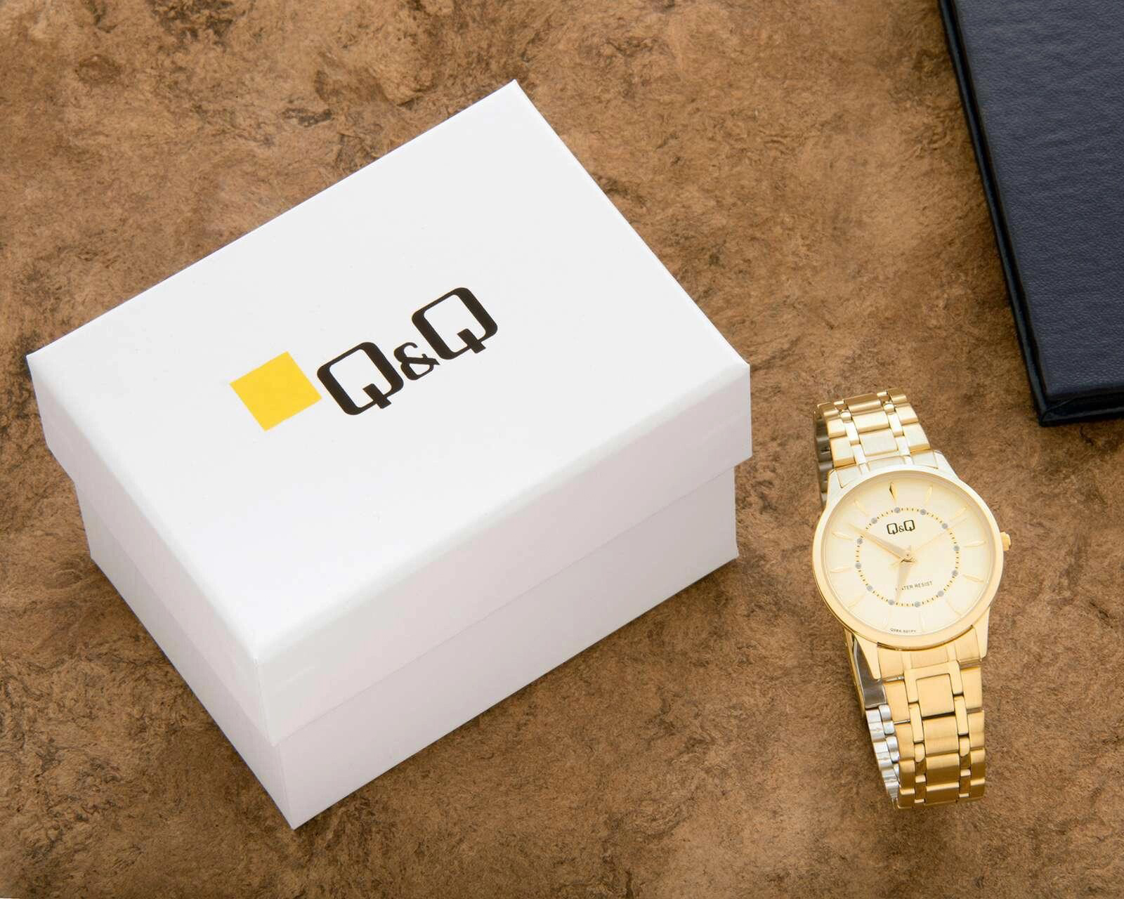 Foto 4 | Foto 4 | Reloj Q&Q Q08A-501PY Dorado