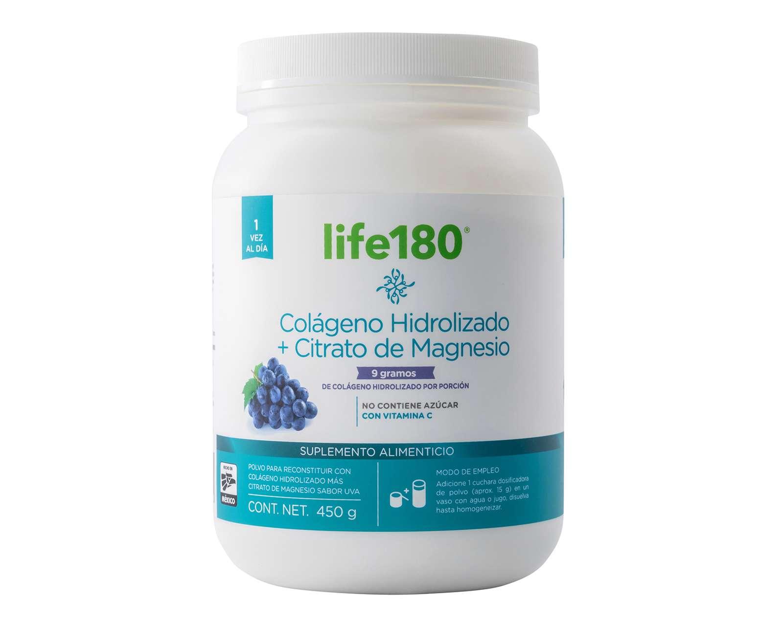 Foto 1 | Foto 1 | Suplemento Alimenticio Life 180 Colágeno Hidrolizado y Citrato de Magnesio 450 g