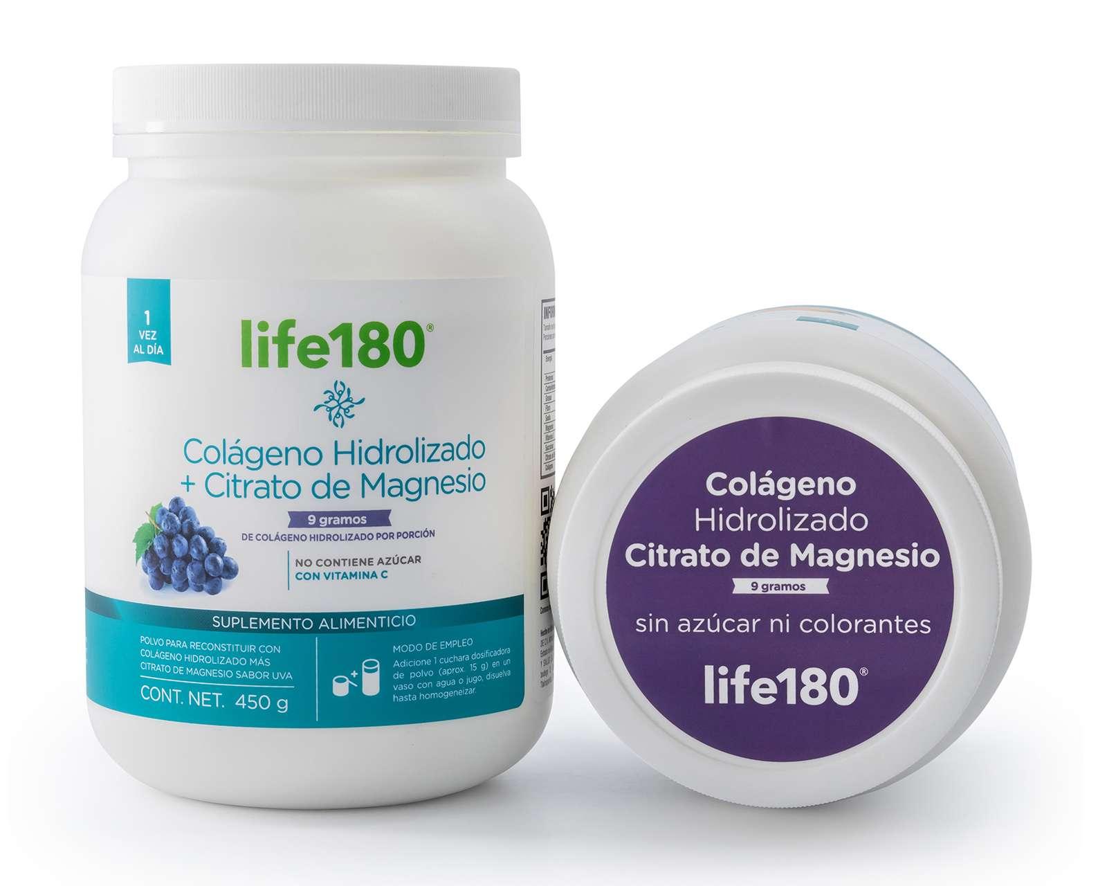 Foto 3 | Foto 3 | Suplemento Alimenticio Life 180 Colágeno Hidrolizado y Citrato de Magnesio 450 g